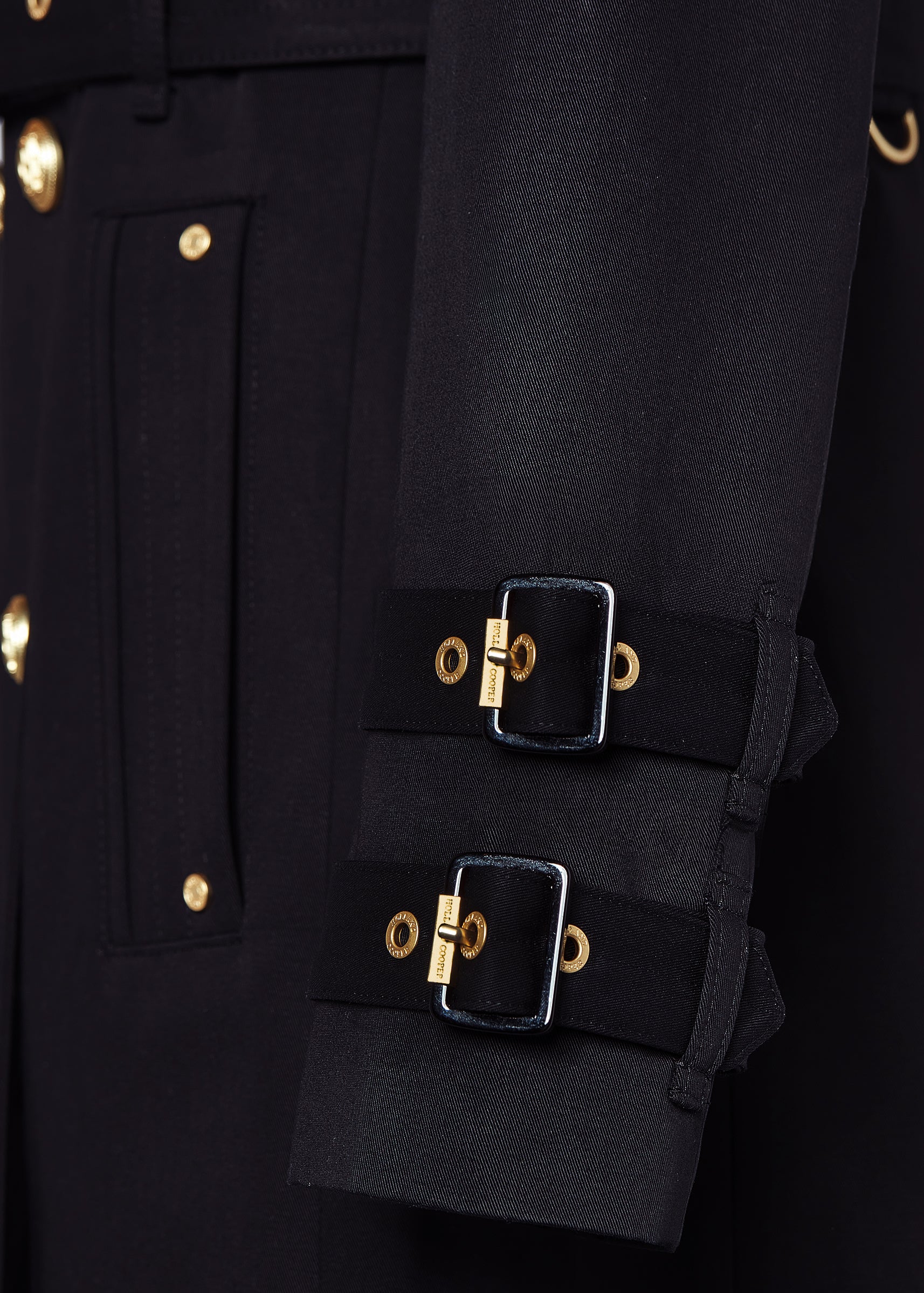 Gatcombe Trench Coat (Black) - Image 10