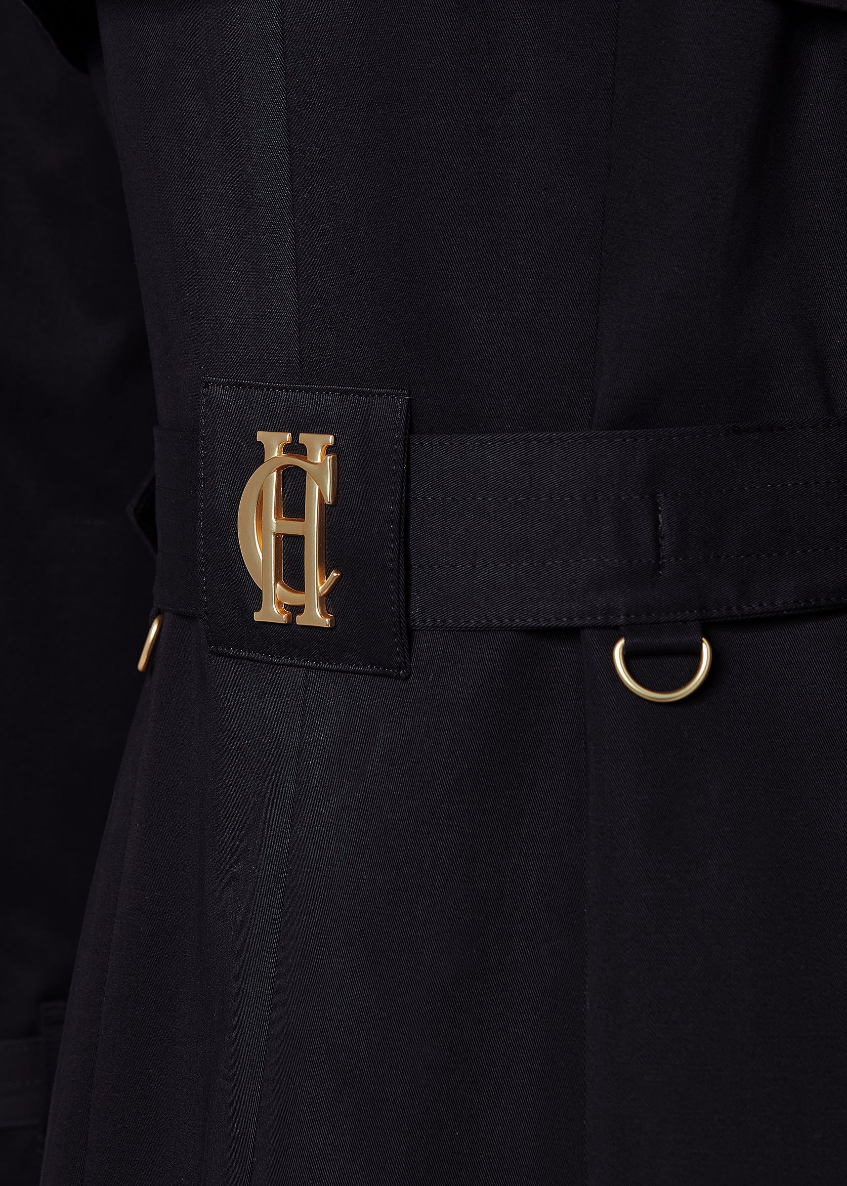 Gatcombe Trench Coat (Black) - Image 9