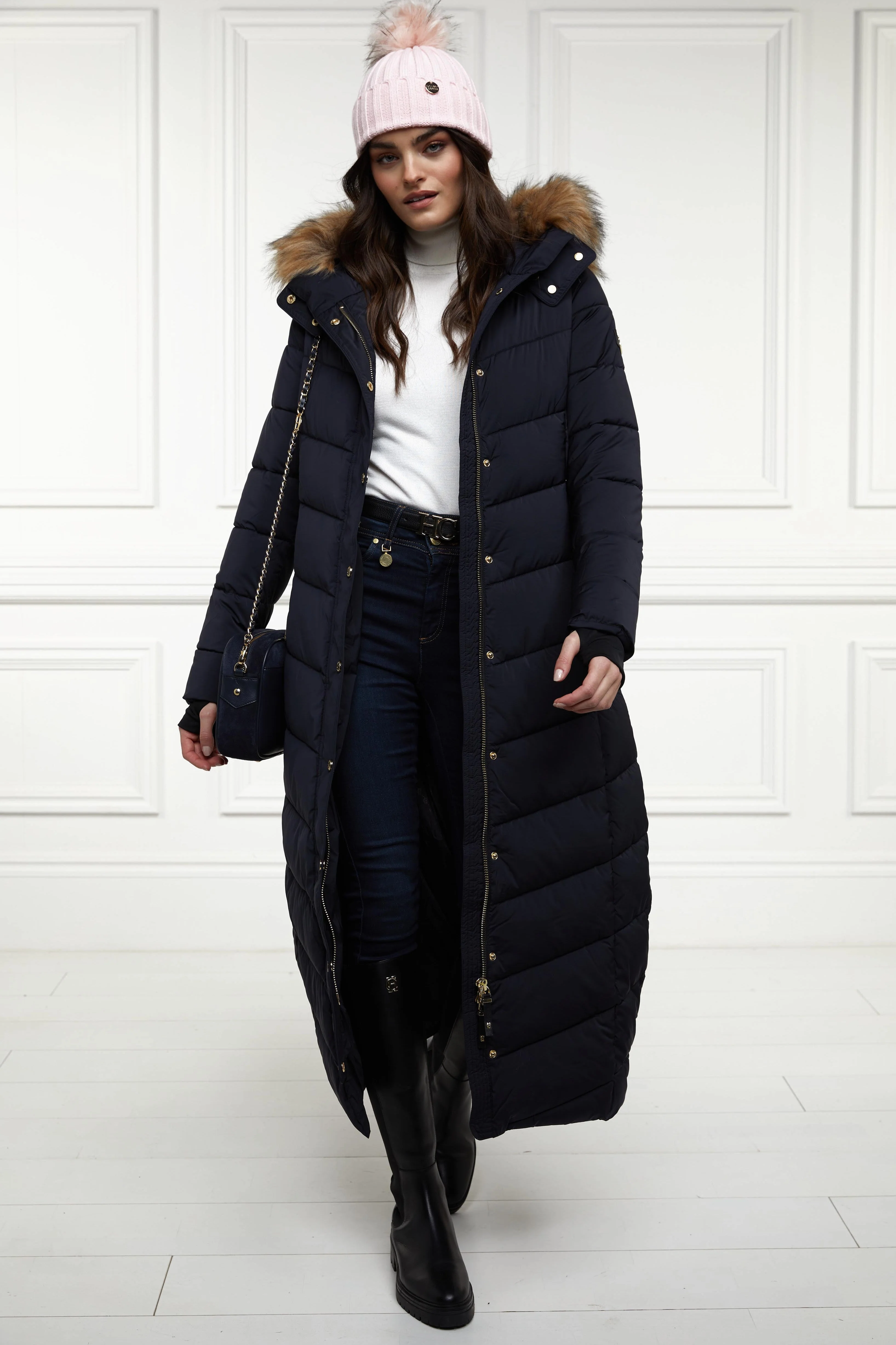 Glacier Full Length Puffer (Ink Navy)