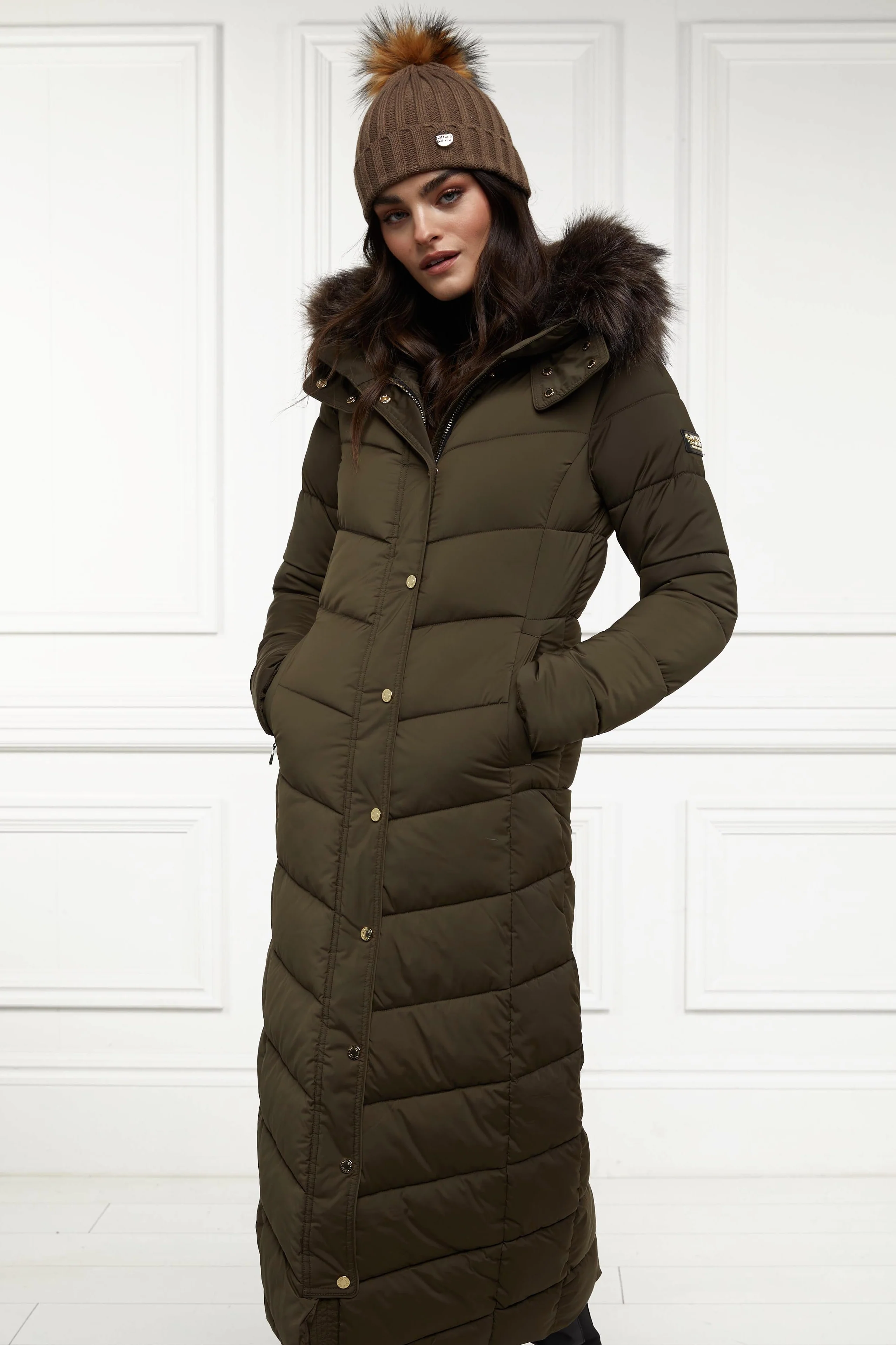 Glacier Full Length Puffer (Khaki)