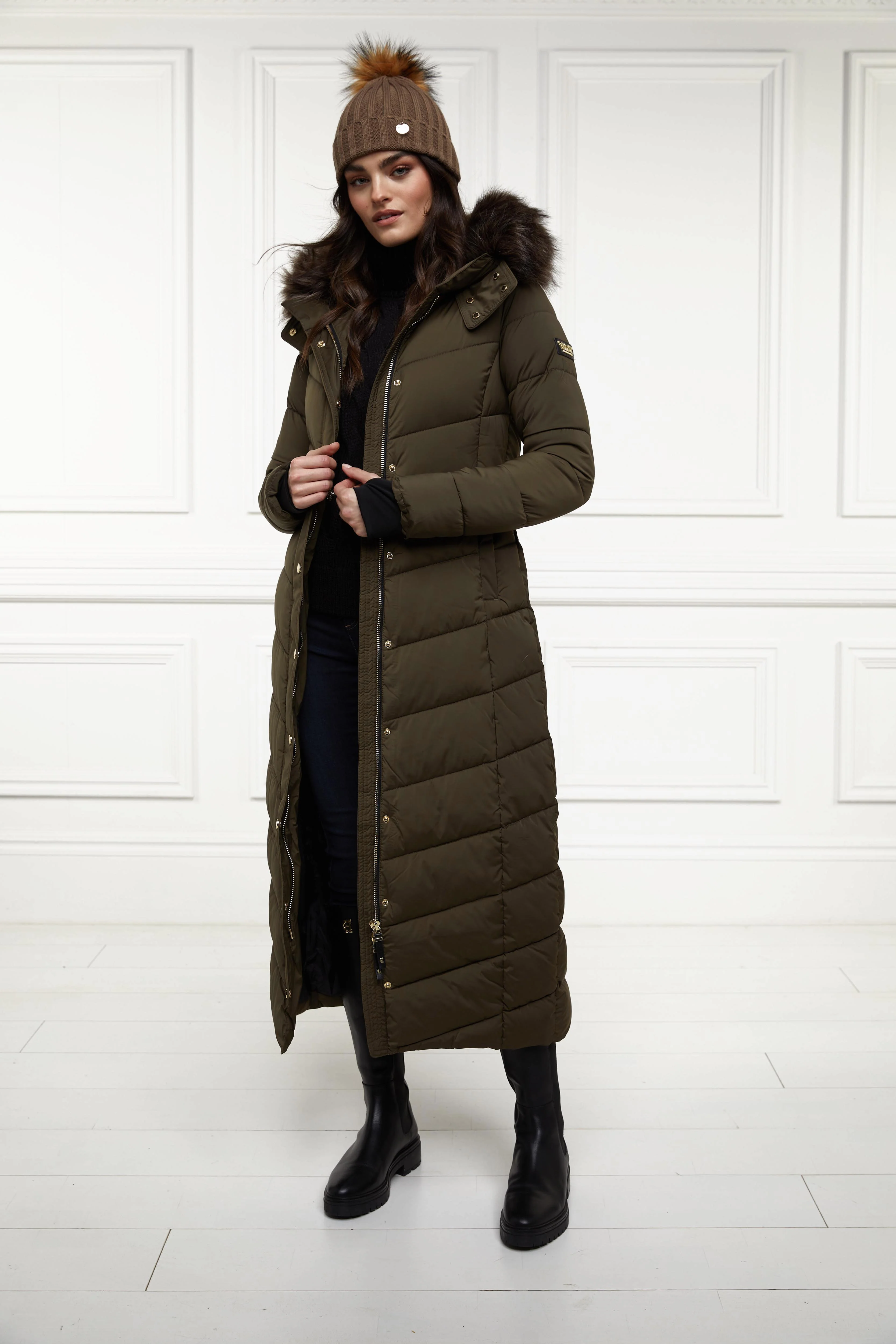 Glacier Full Length Puffer (Khaki) - Image 5