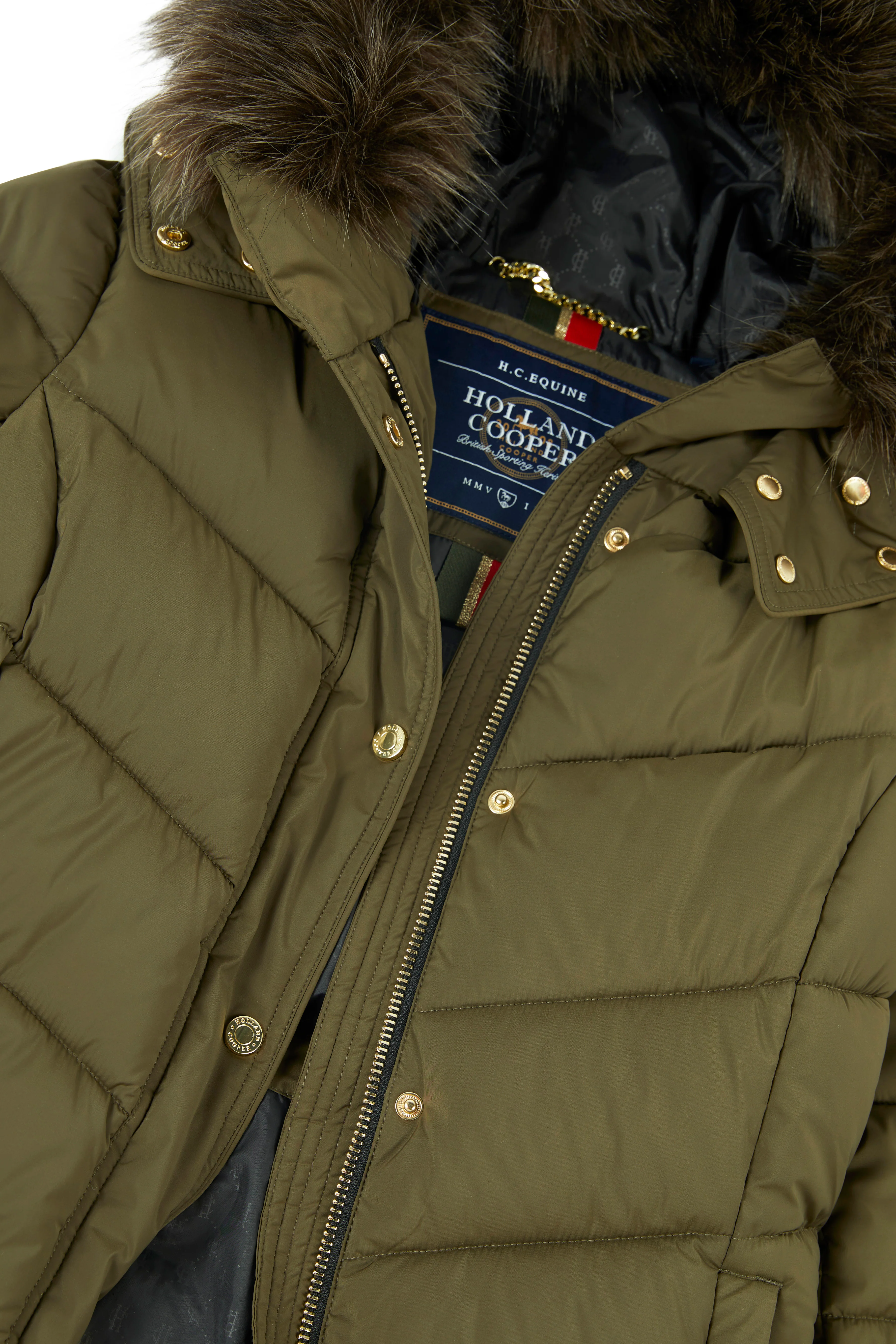 Glacier Full Length Puffer (Khaki) - Image 9