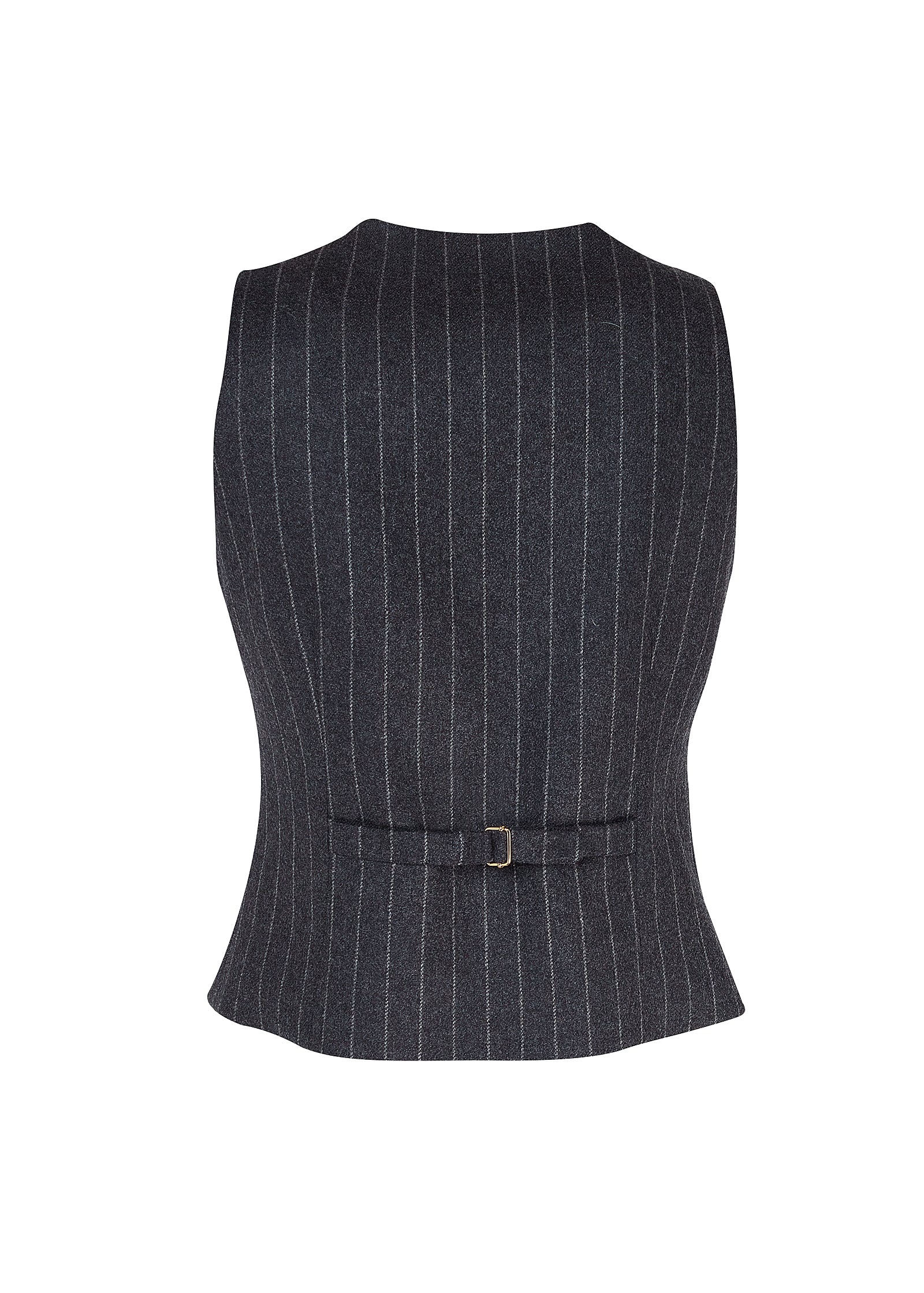 Hampton Waistcoat (Charcoal Pinstripe) - Image 9