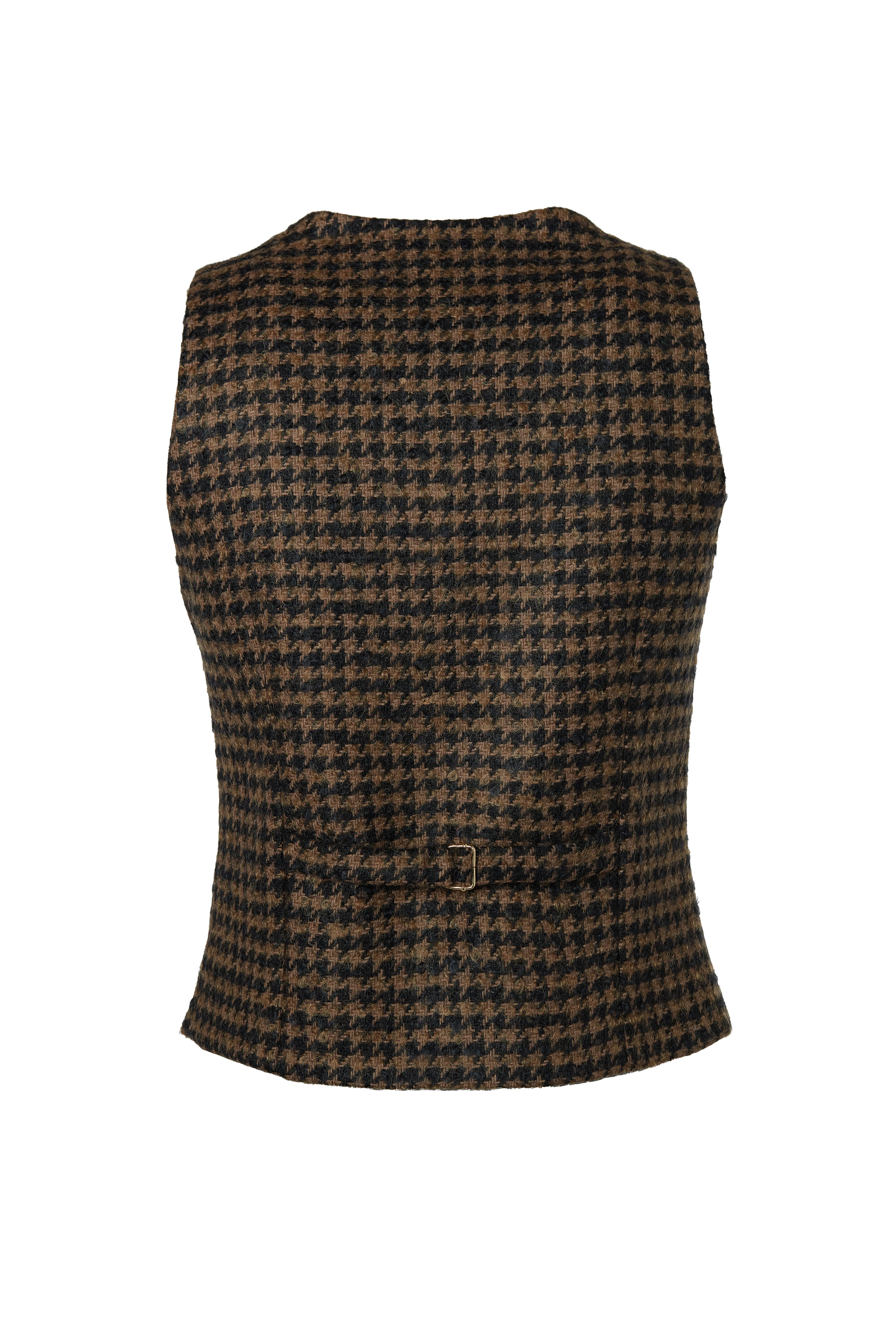 Hampton Waistcoat (Chocolate Houndstooth) - Image 10