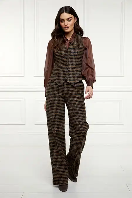 Hampton Waistcoat (Chocolate Houndstooth) - Image 5