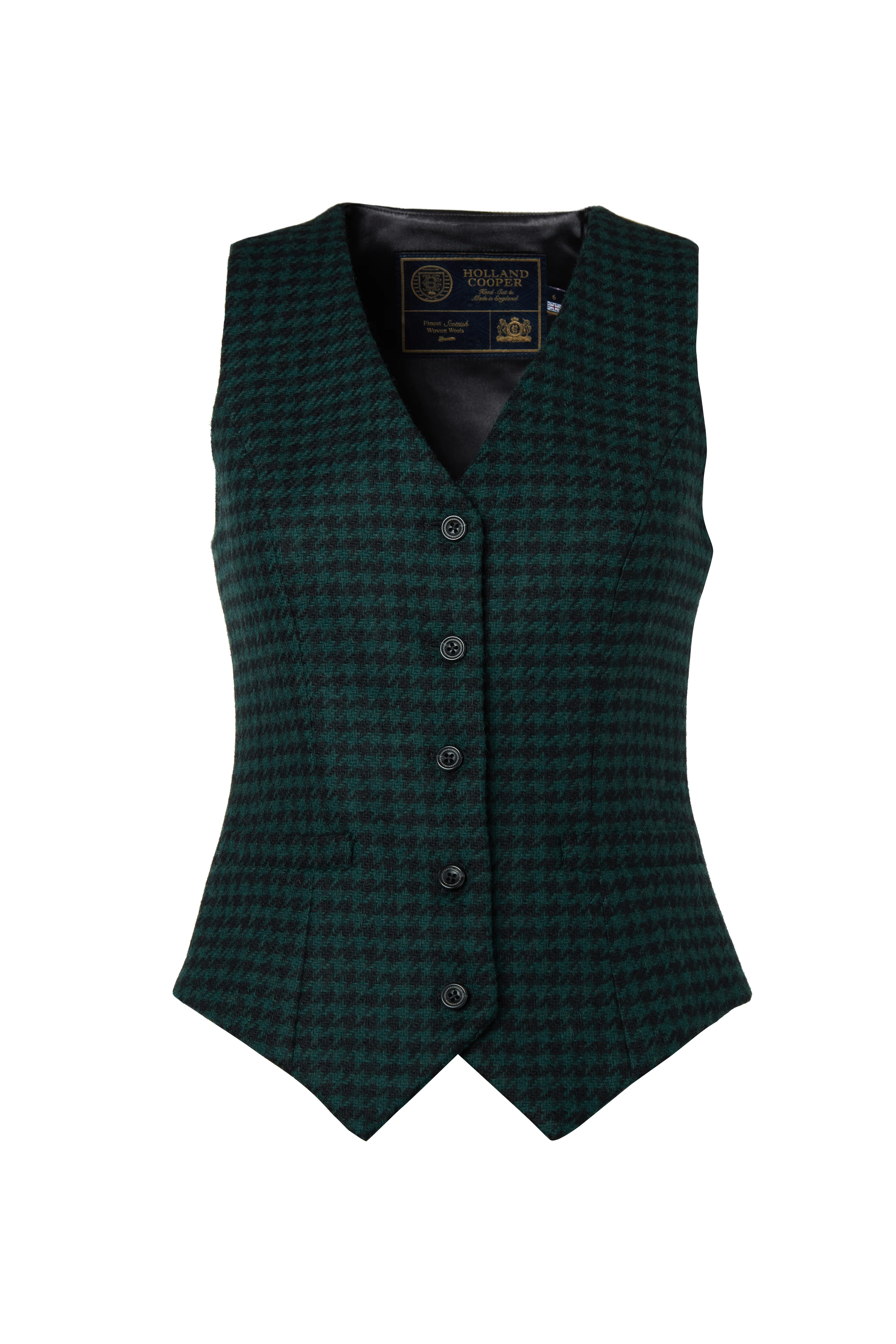 Hampton Waistcoat (Emerald Houndstooth) - Image 4