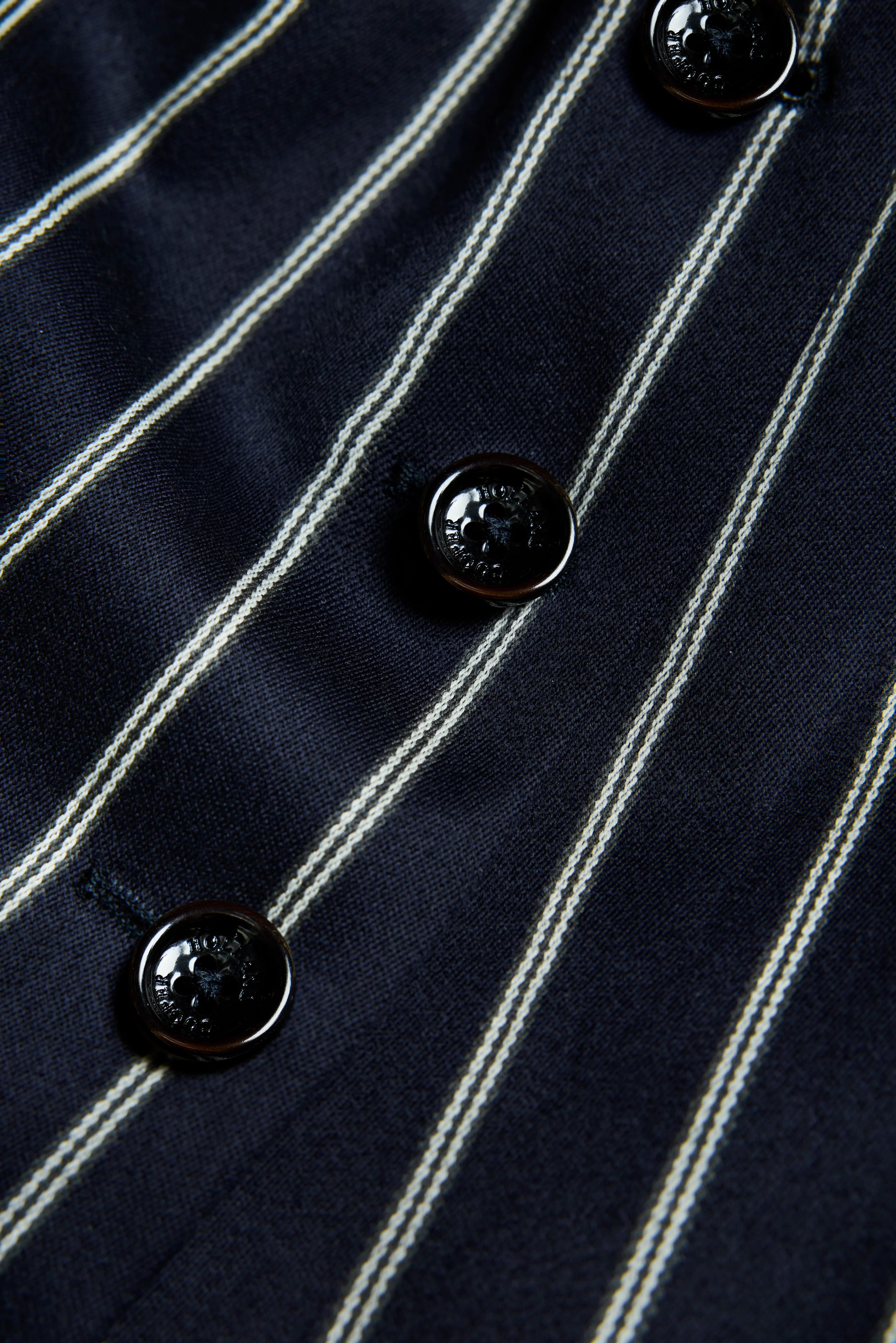 Hampton Waistcoat (Ink Navy Wide Stripe) - Image 8