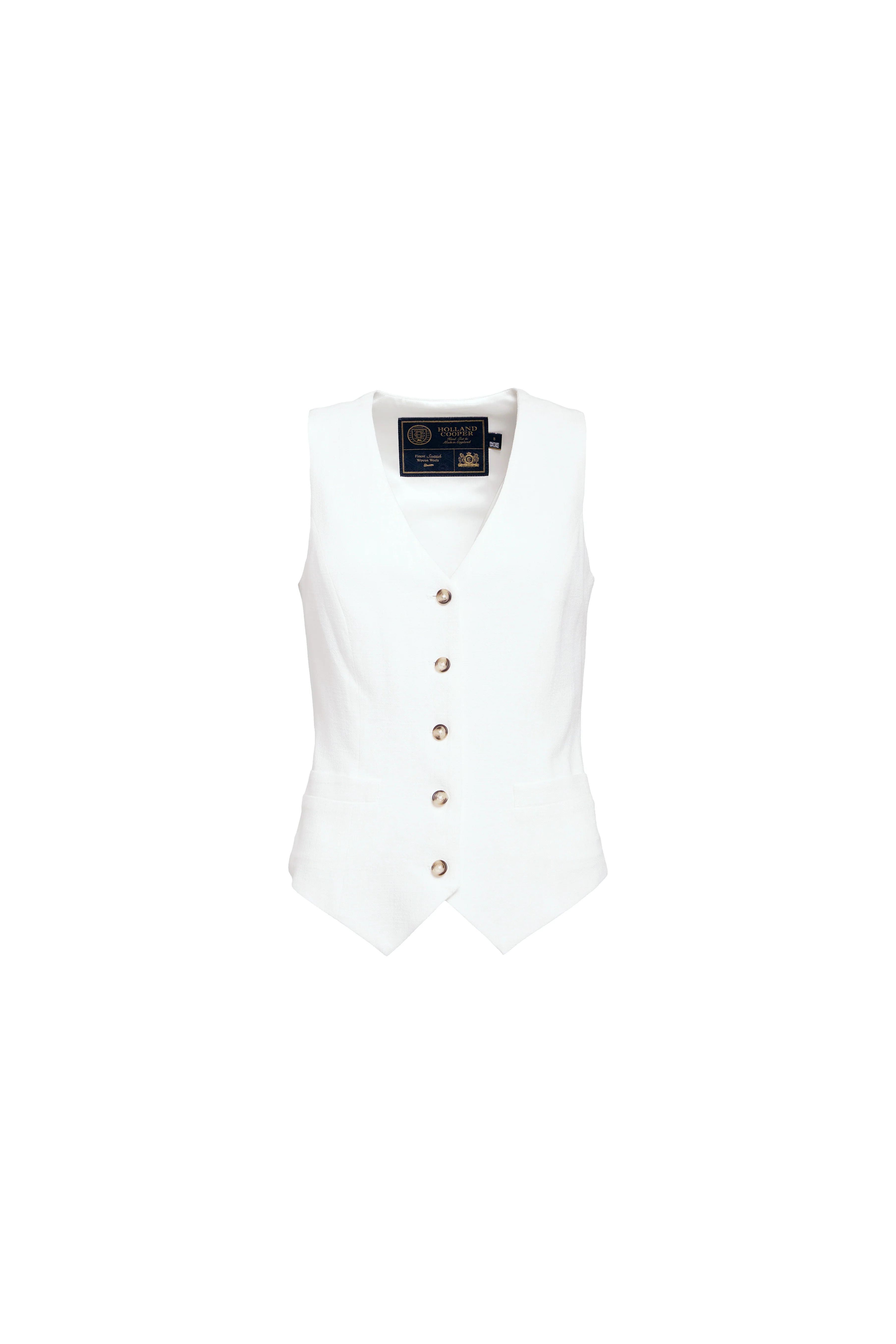 Hampton Waistcoat (Oyster Linen) - Image 4