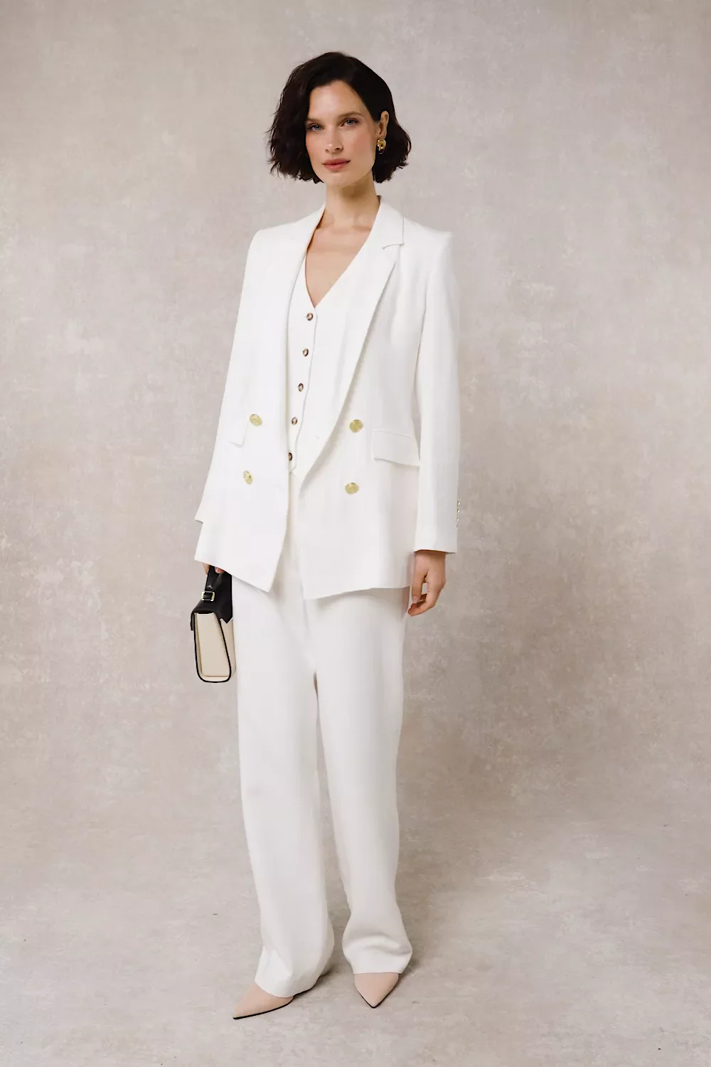 Hampton Waistcoat (Oyster Linen) - Image 5
