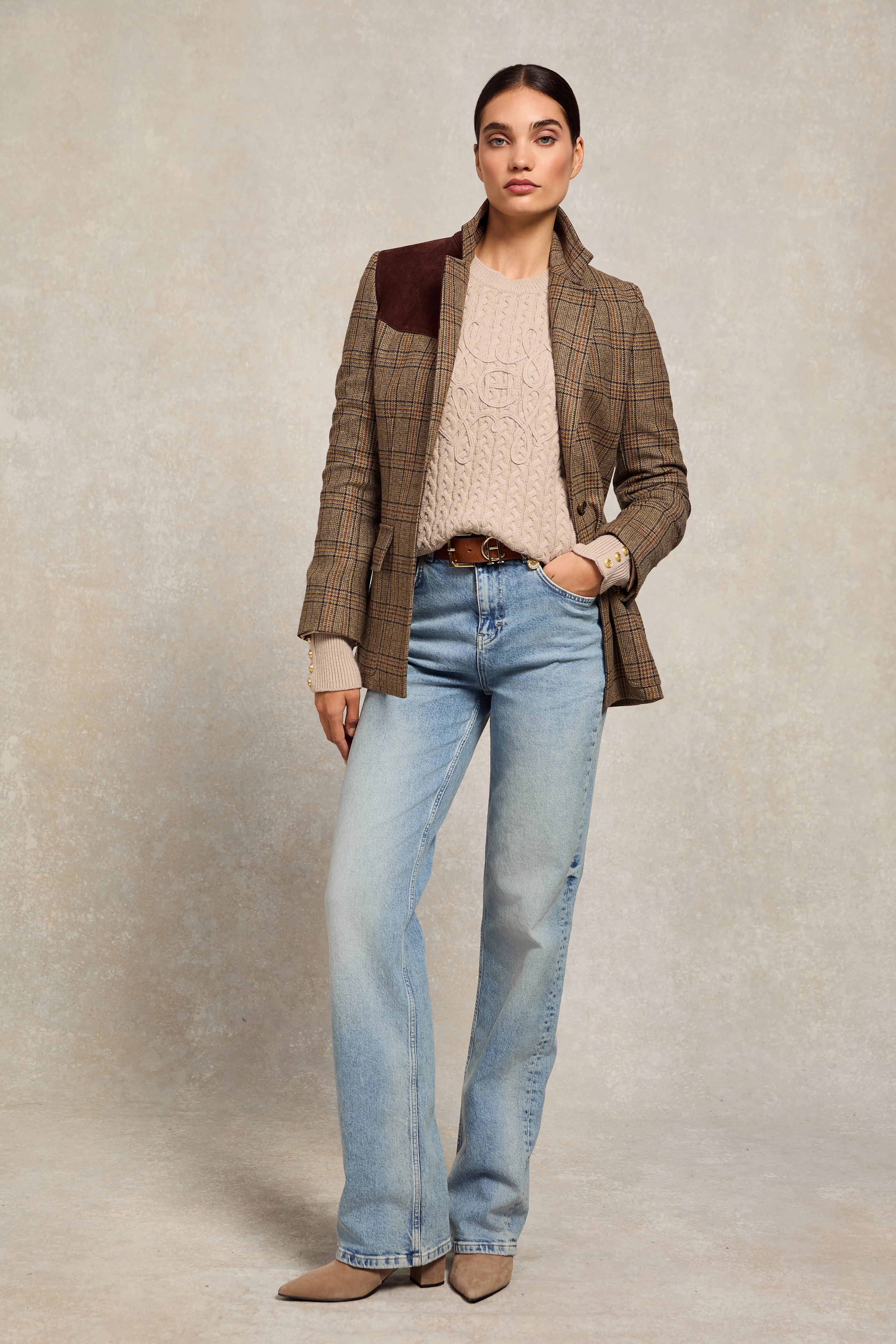 Harriet Crew Neck Knit (Taupe) - Image 3