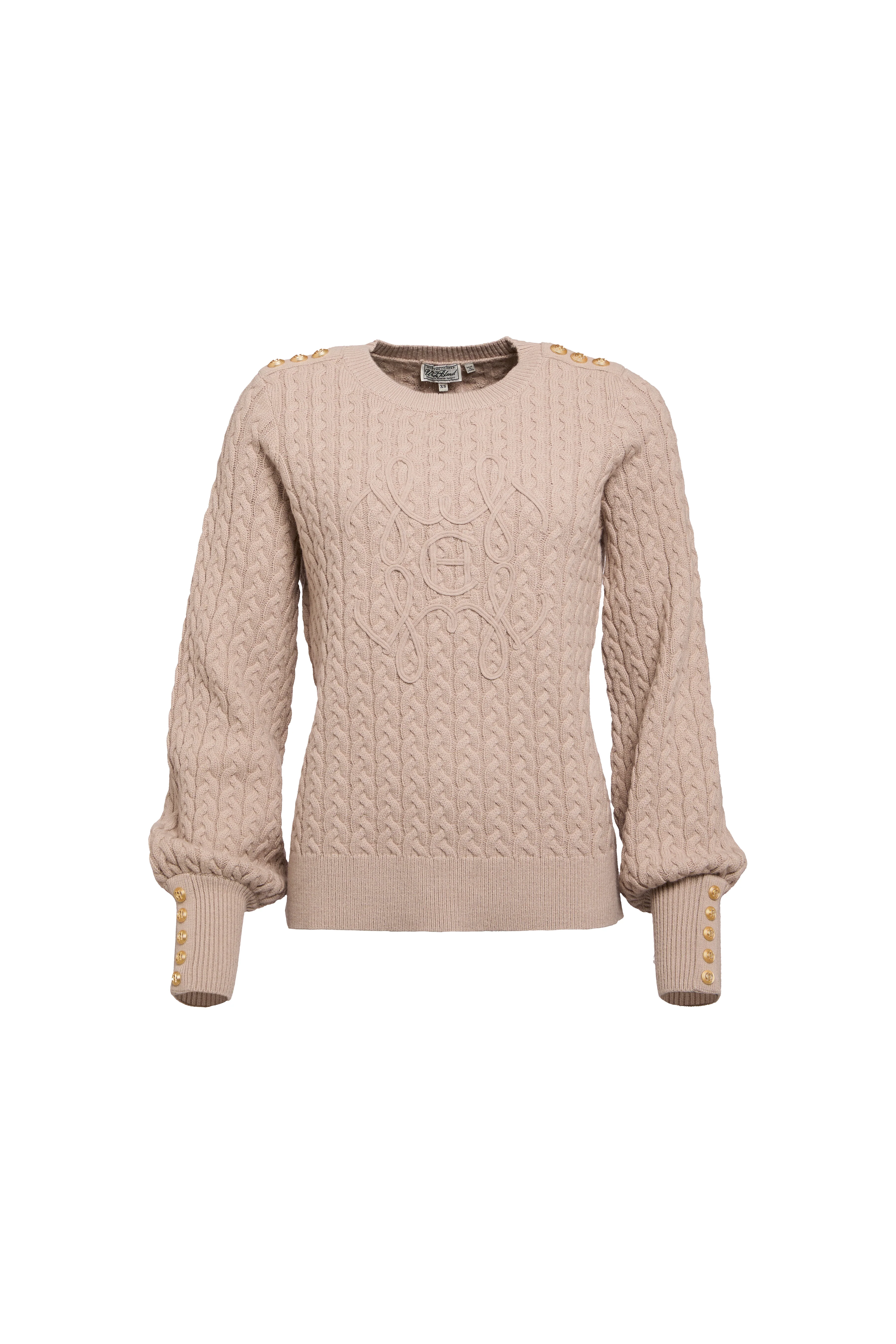 Harriet Crew Neck Knit (Taupe) - Image 4