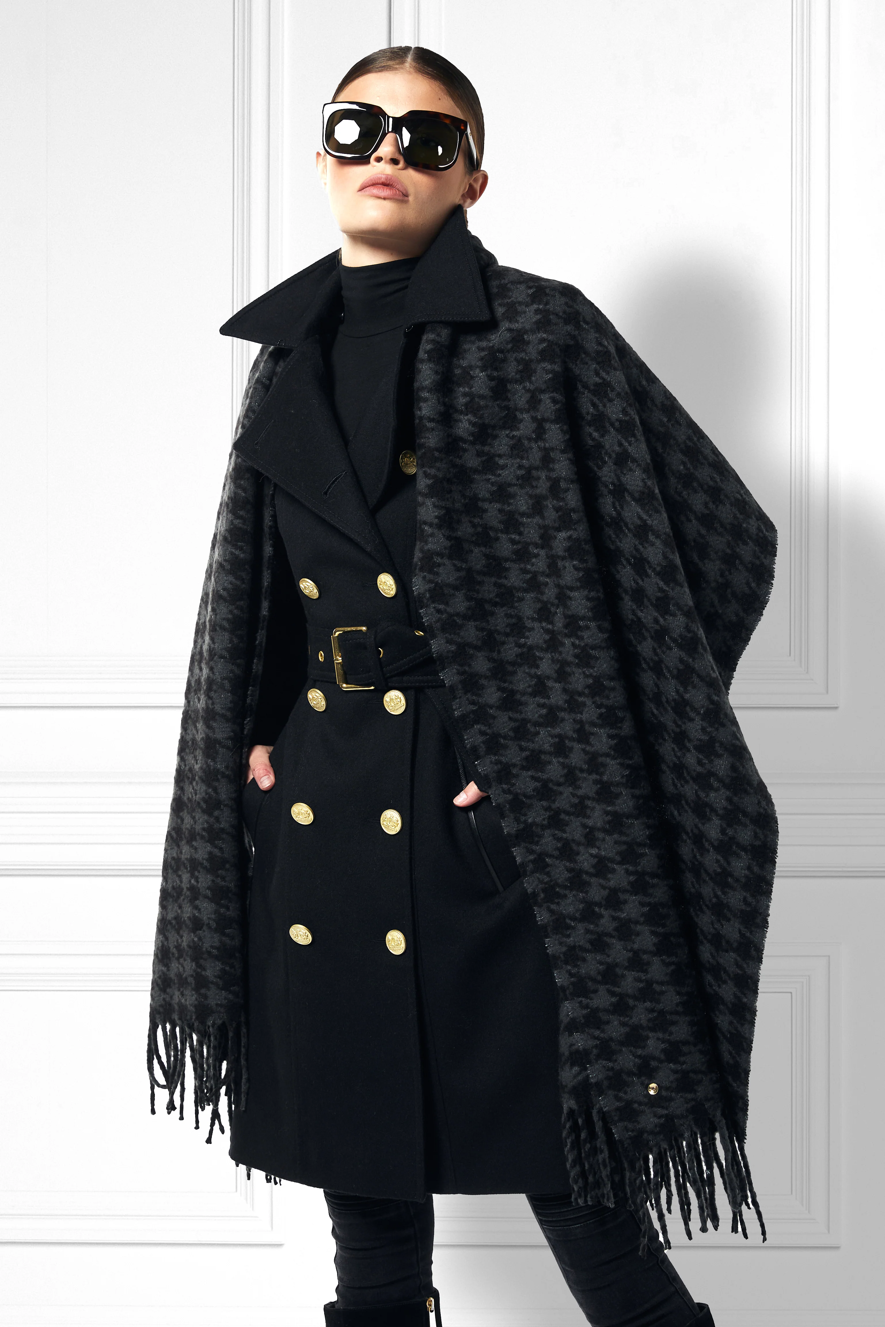 HC Chelsea Scarf (Grey Houndstooth) - Image 4