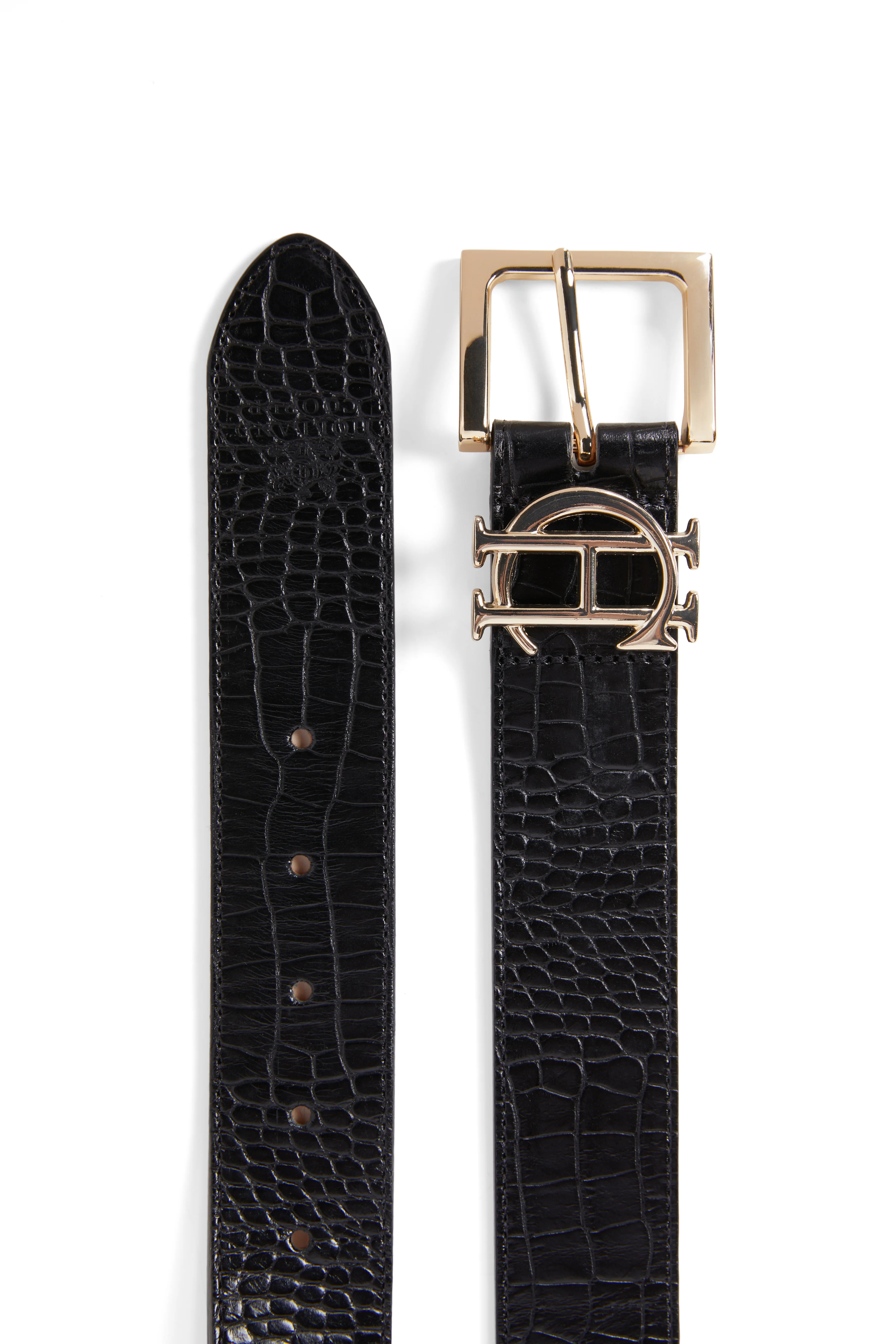 HC Classic Logo Belt (Black Croc) - Image 5