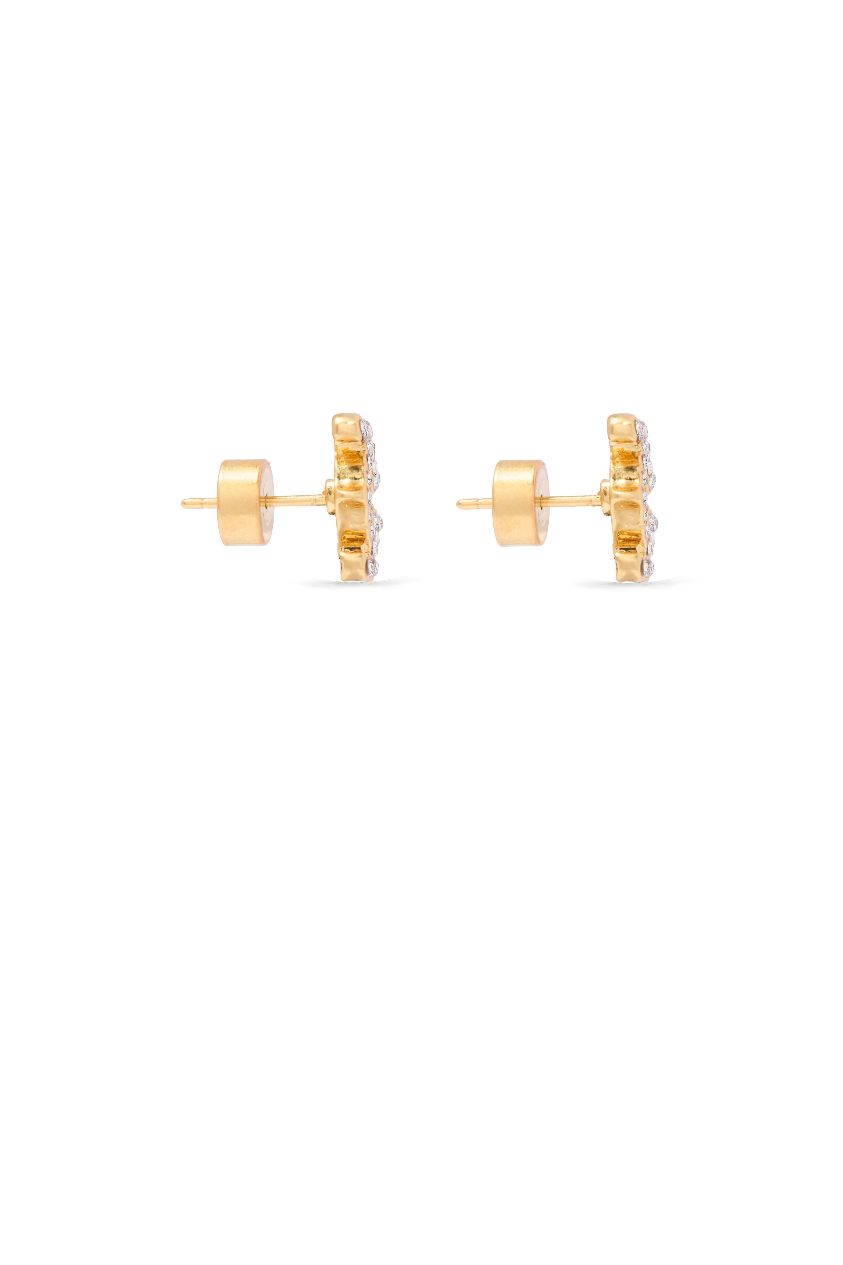 HC Heraldic Stud Earring (Gold Crystal) - Image 4