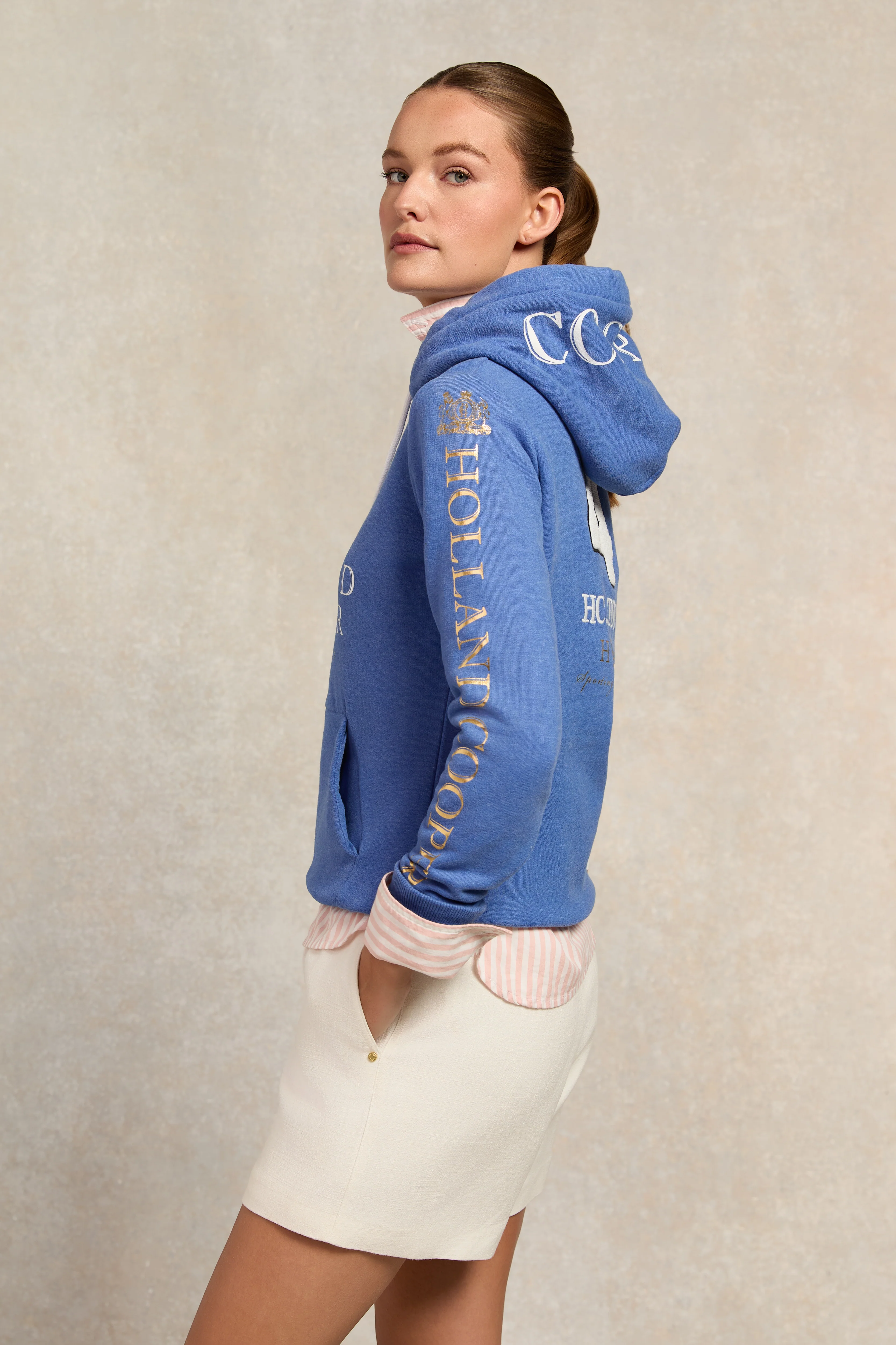 HC Heritage Hoodie (Deep Cobalt Marl) - Image 2