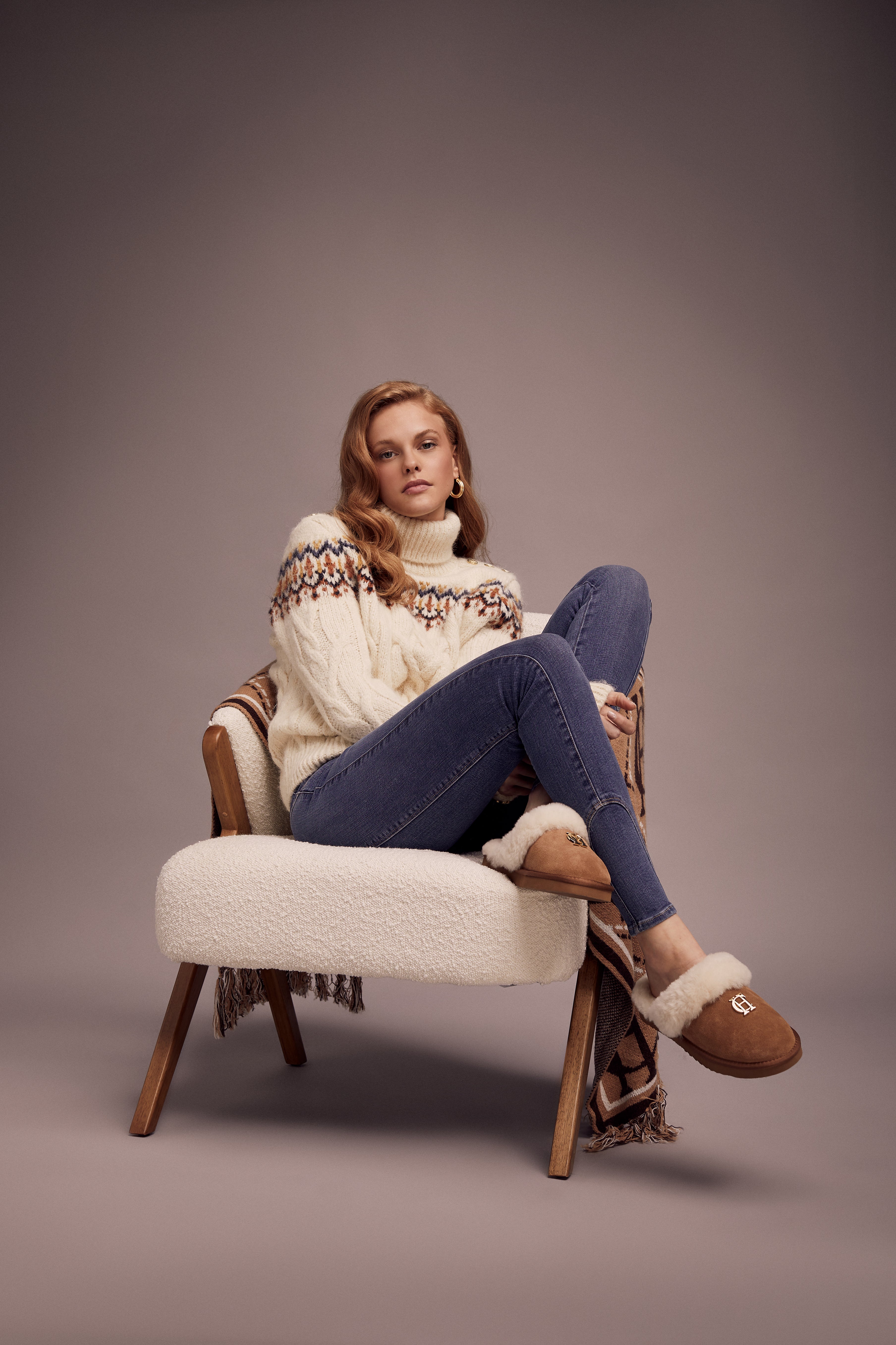 HC Shearling Slipper (Tan) - Image 2
