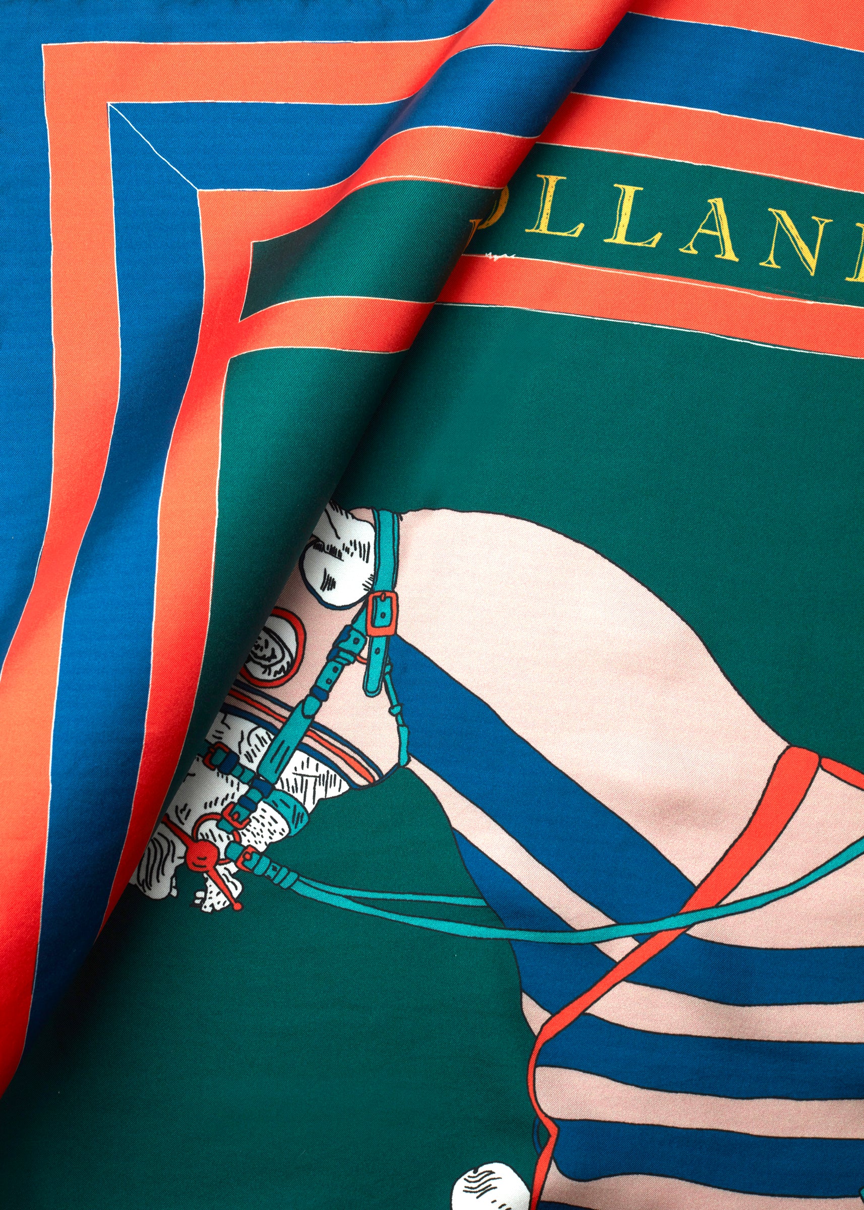 HC Silk Scarf (Horse Flag) - Image 3