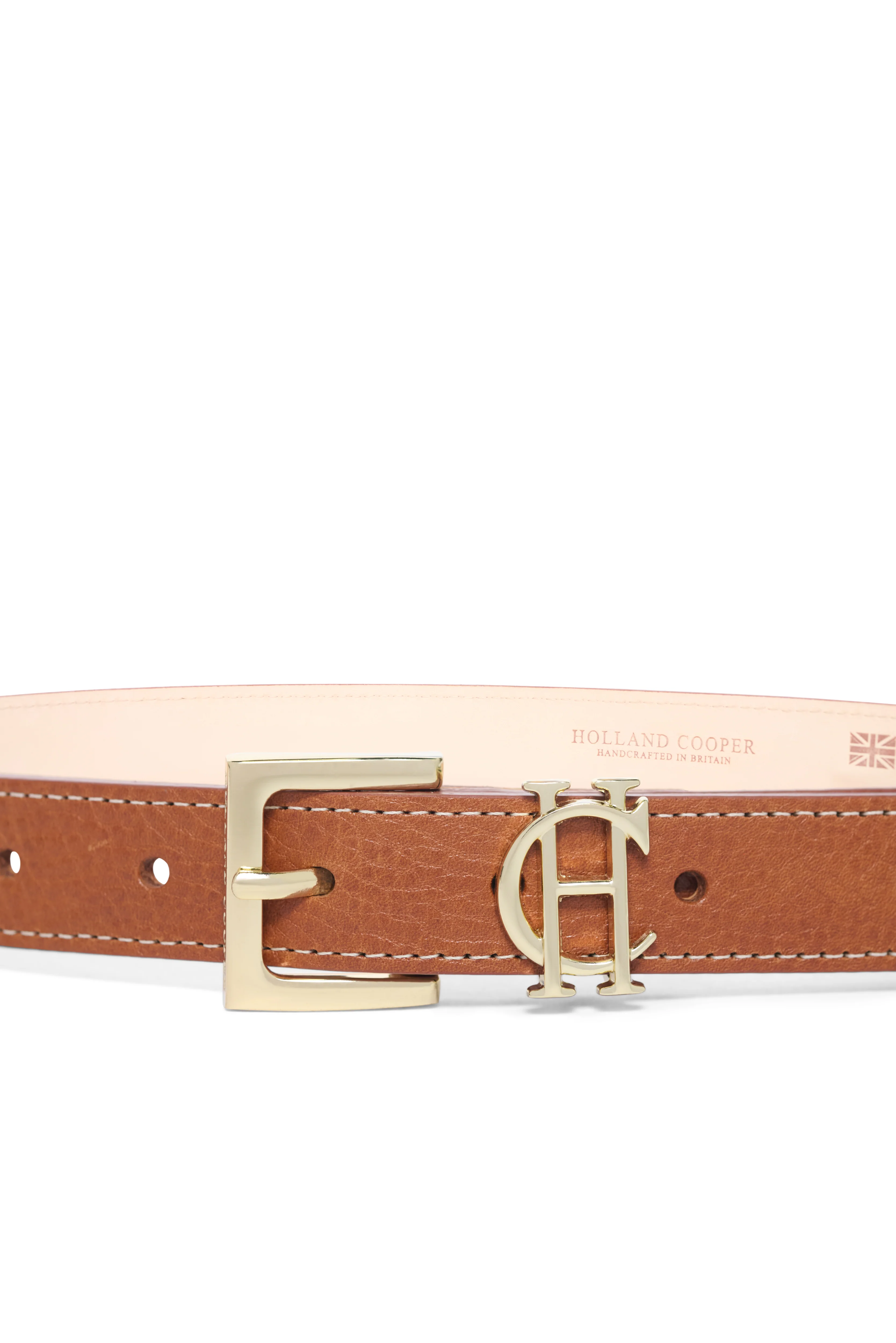 HC Slim Logo Belt (Whiskey Leather) - Image 4