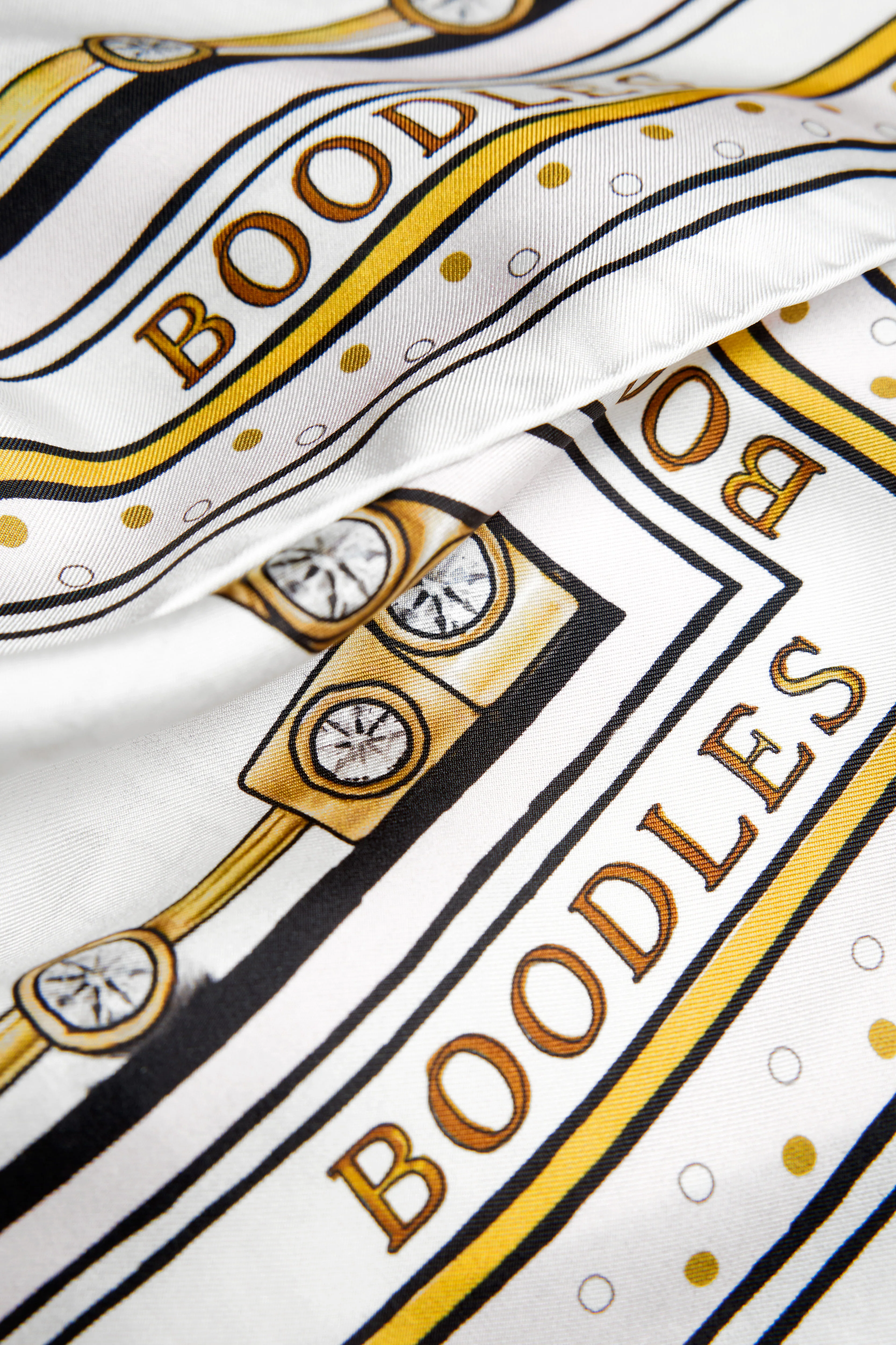 HC x Boodles Silk Scarf (Gold) - Image 7