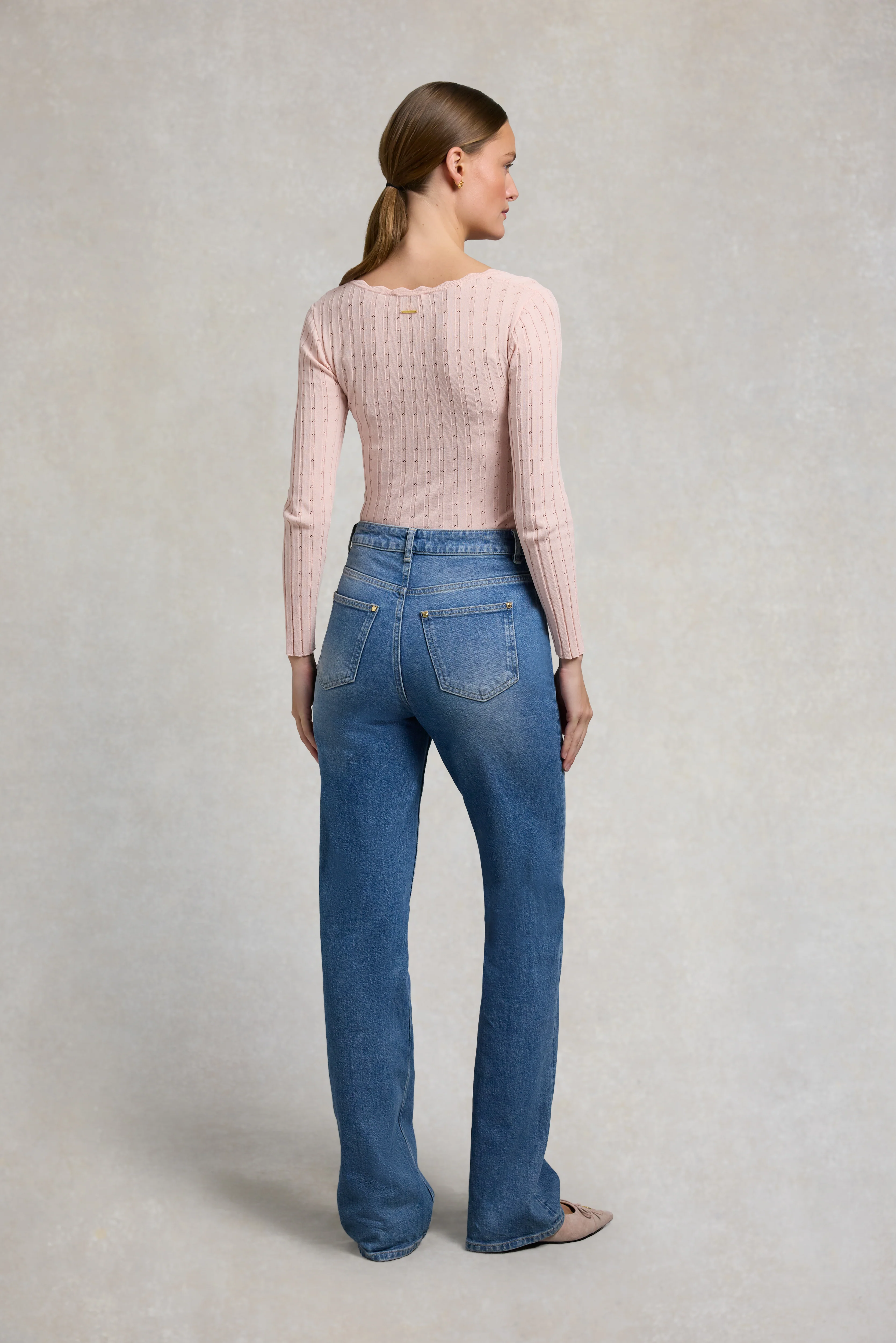 Helen Knitted Longsleeve Top (Pink) - Image 4