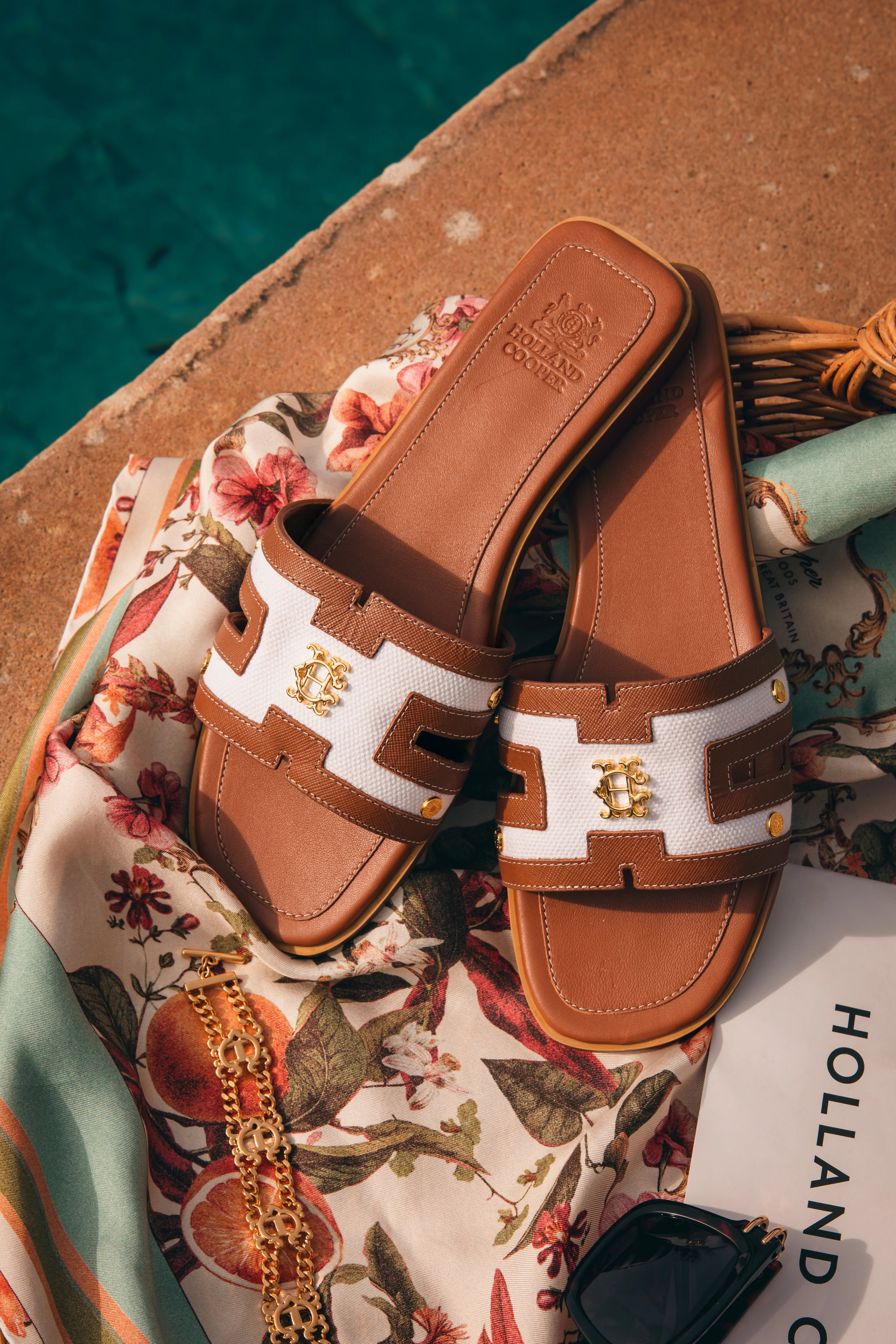 Heraldic Monogram Slides (Natural Tan) - Image 2