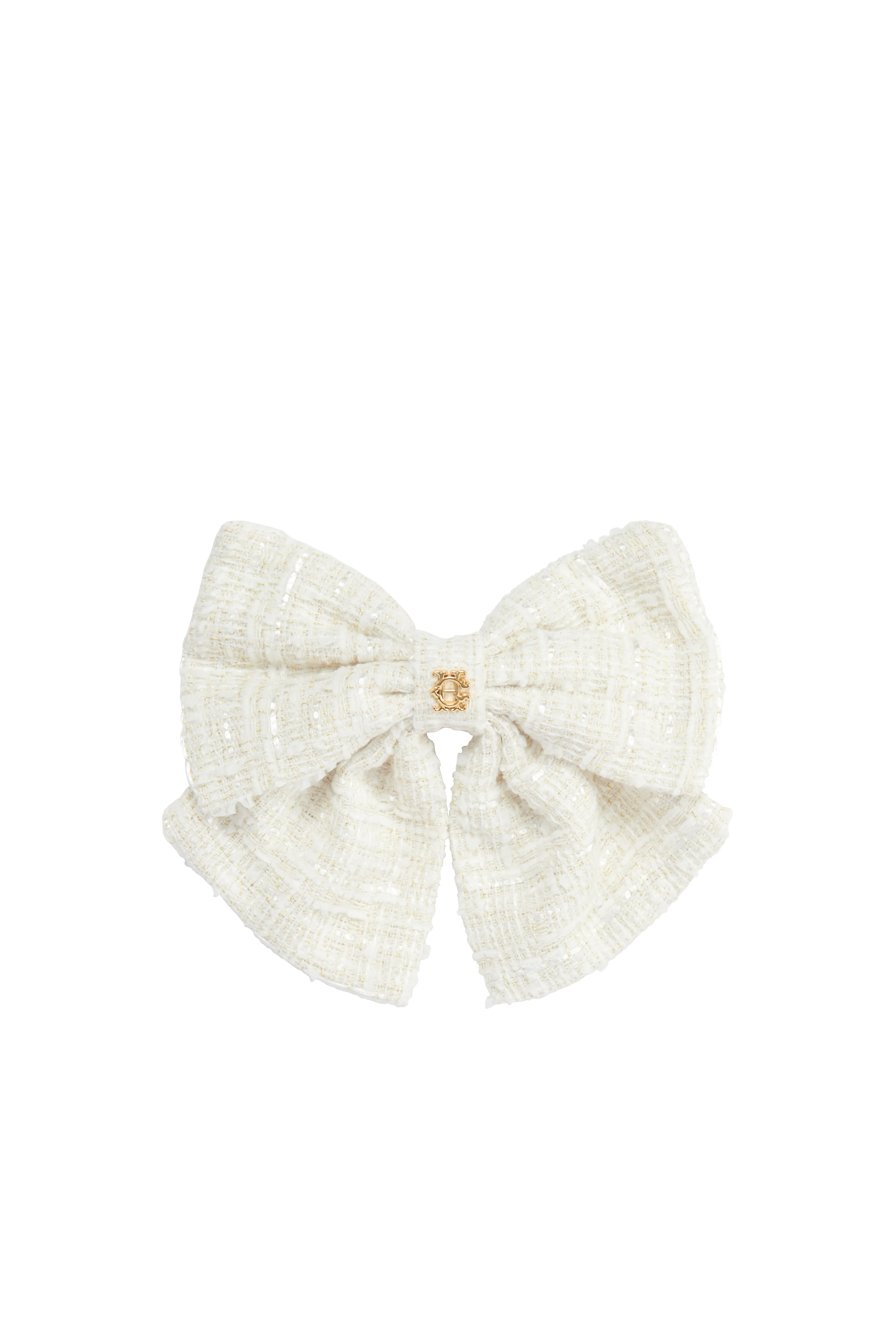 Heritage Bow (Cream Boucle)