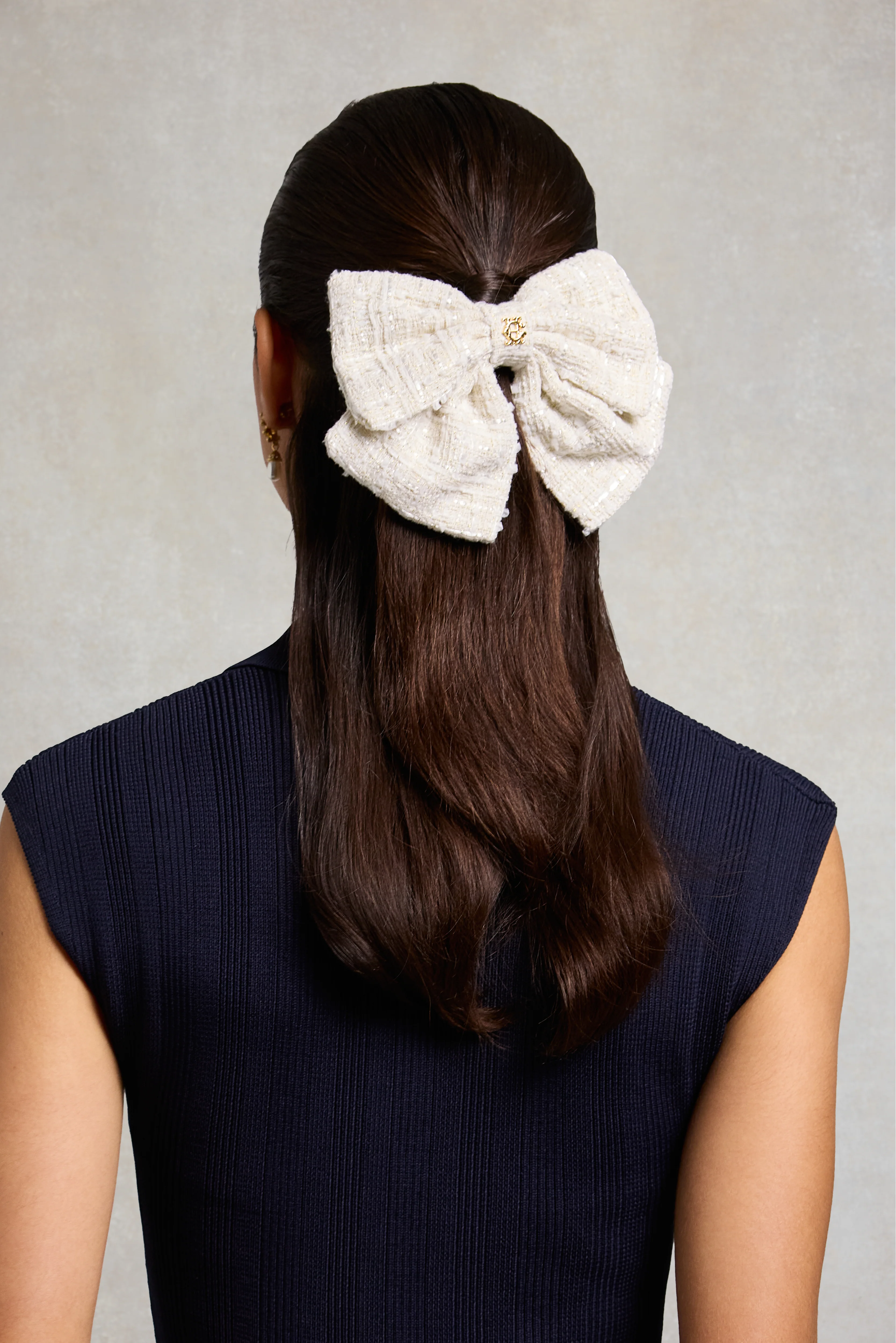 Heritage Bow (Cream Boucle) - Image 2