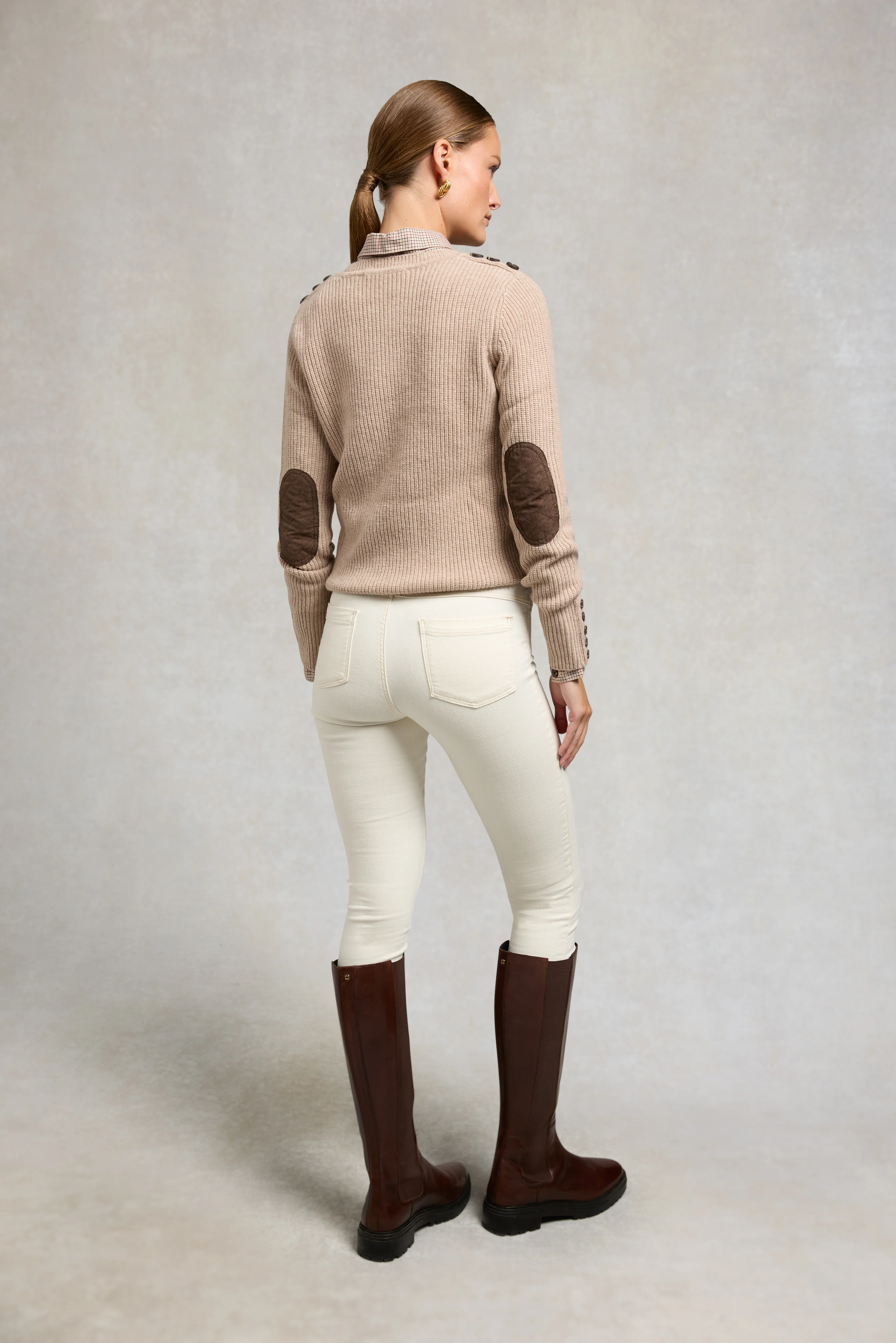 Heritage Crew Neck Knit (Latte Marl) - Image 5