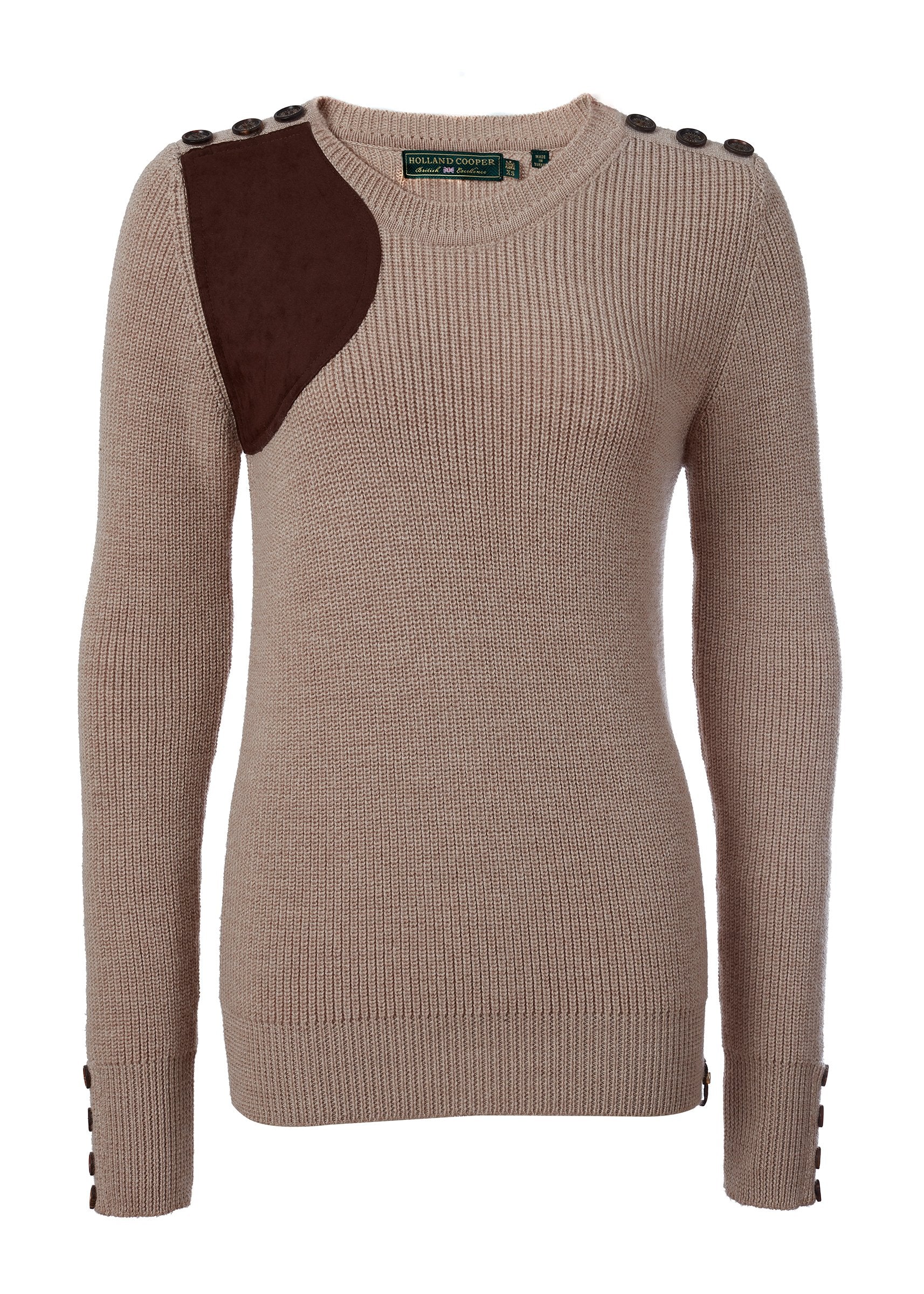 Heritage Crew Neck Knit (Latte Marl) - Image 6