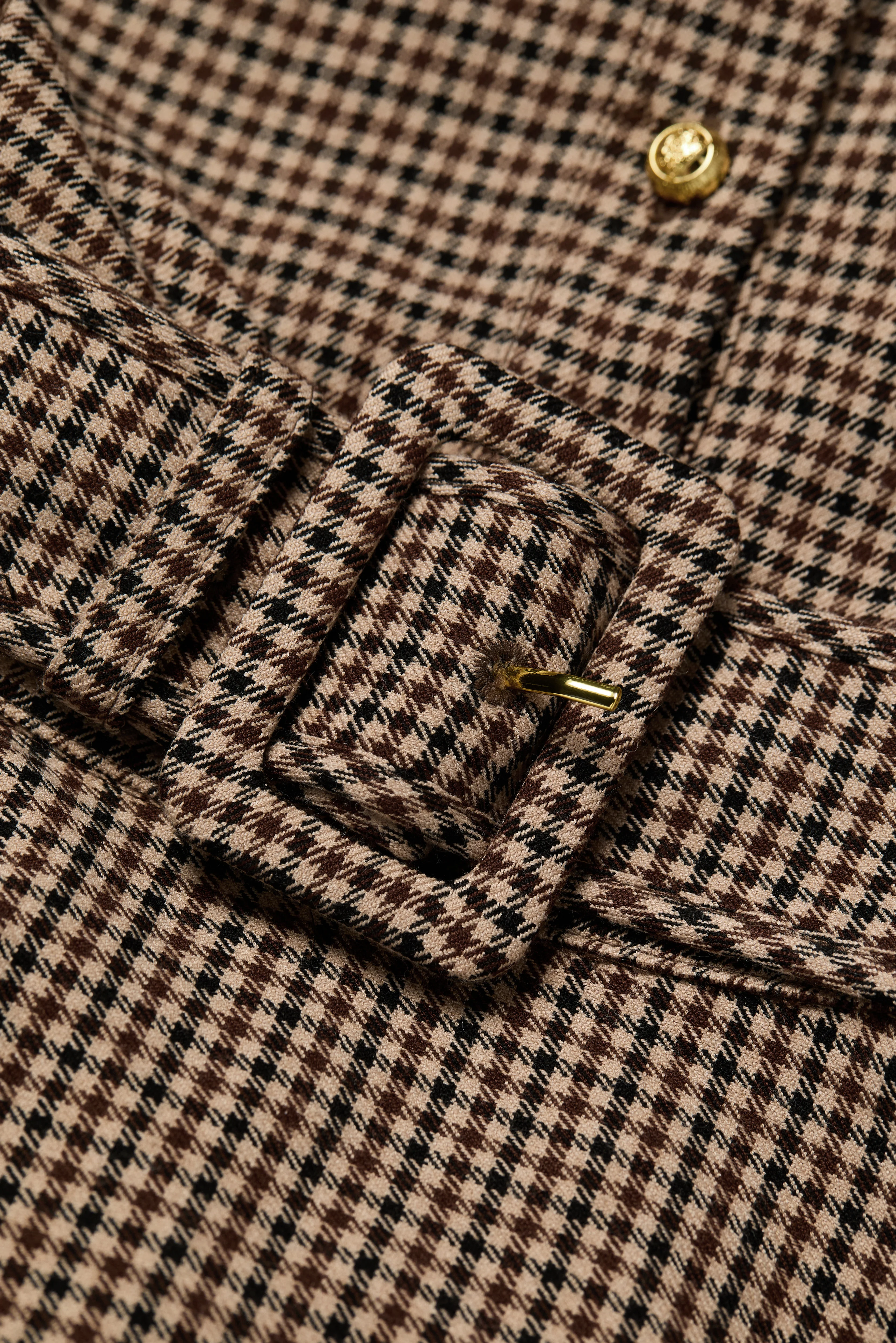Heritage Dress (Coffee Gingham) - Image 9