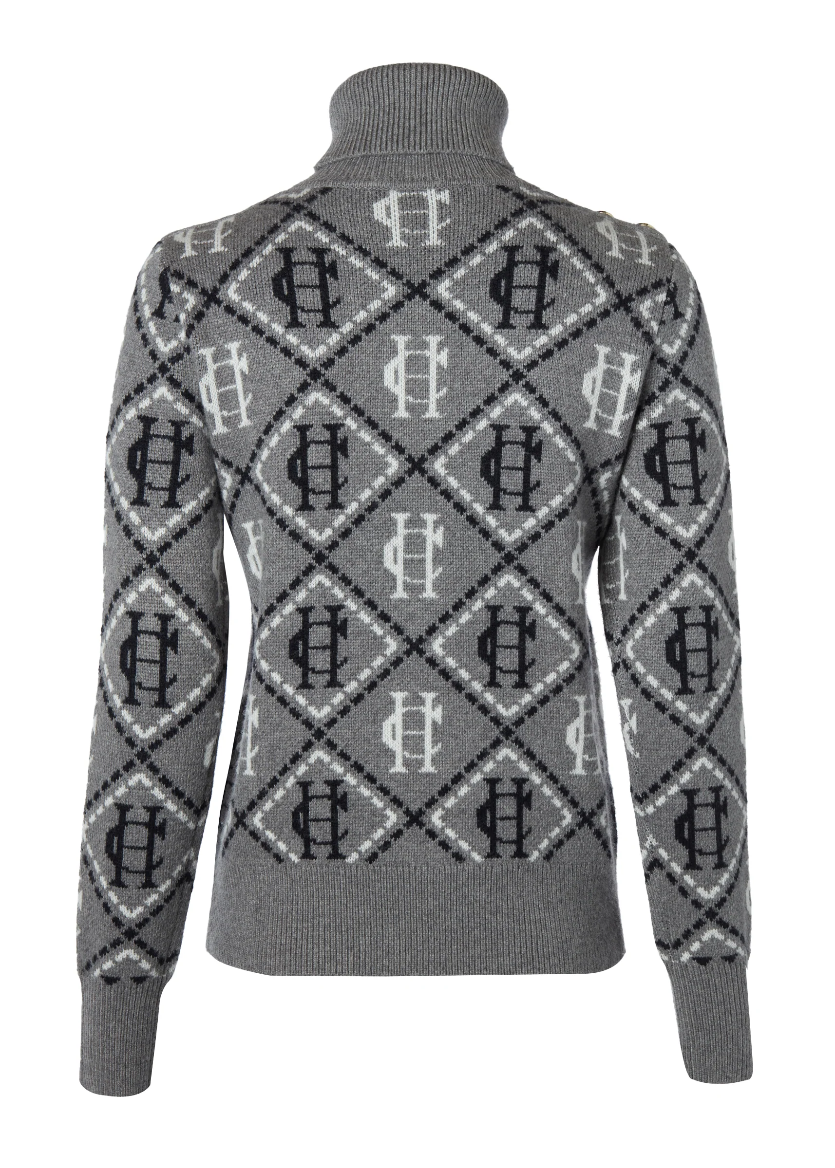 Heritage Knit Jumper (Logo Grey Marl) - Image 6