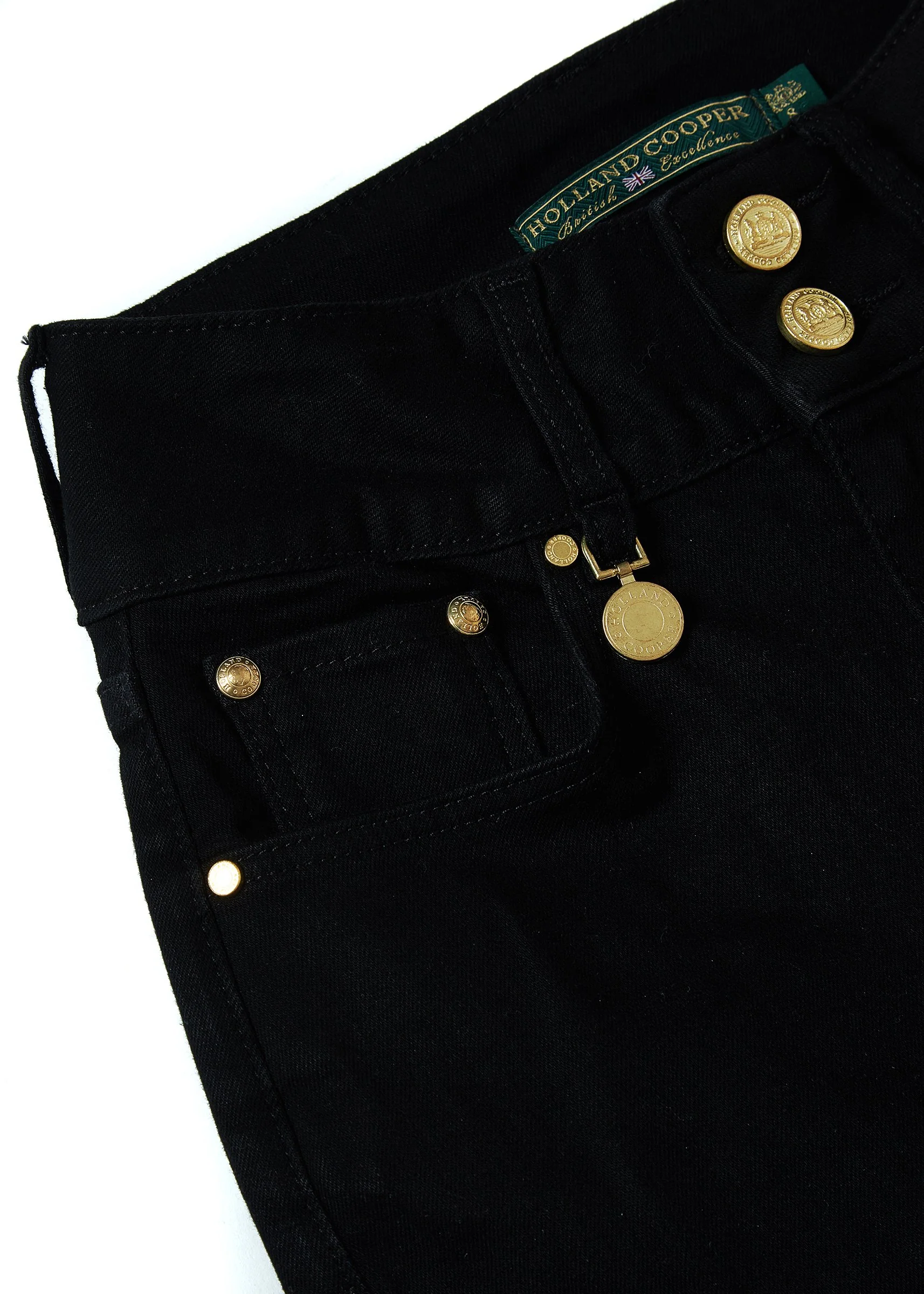 High Rise Flared Jean (Stay Black) - Image 7