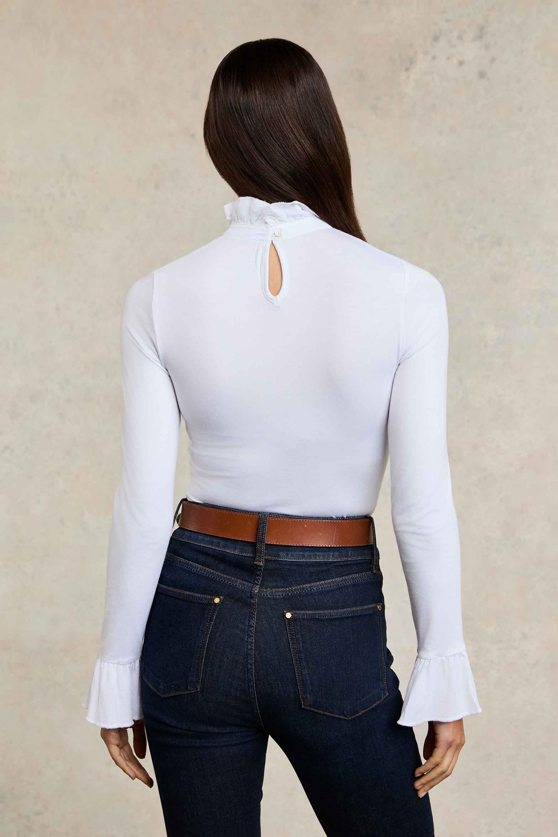High Rise Flared Jean (Deep Indigo) - Image 5