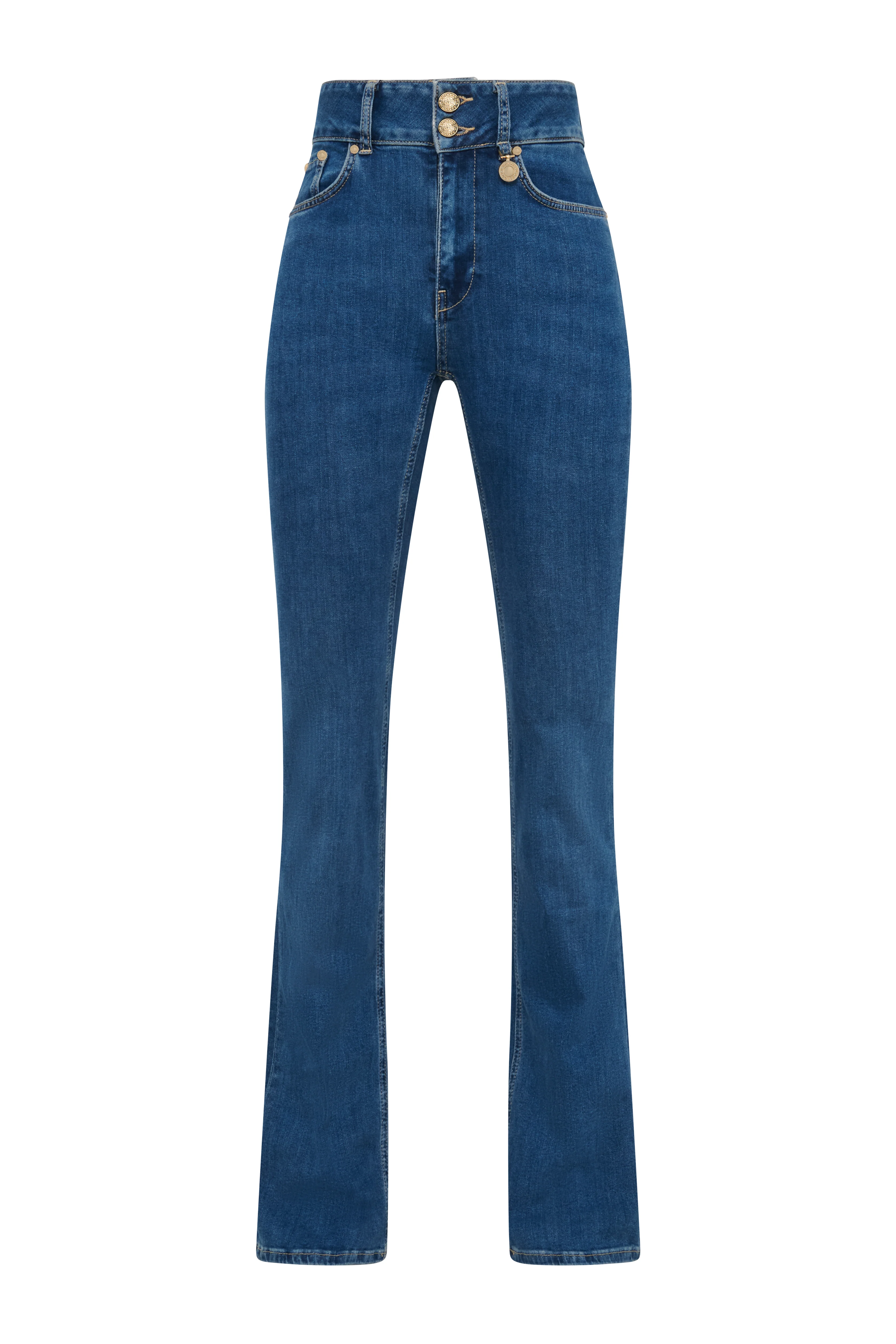 High Rise Flared Jean (Denim) - Image 4
