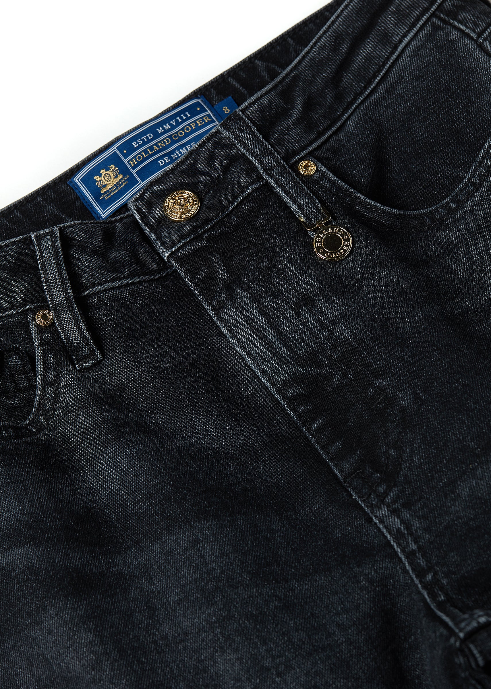 High Rise Slim Jean (Washed Black) - Image 10