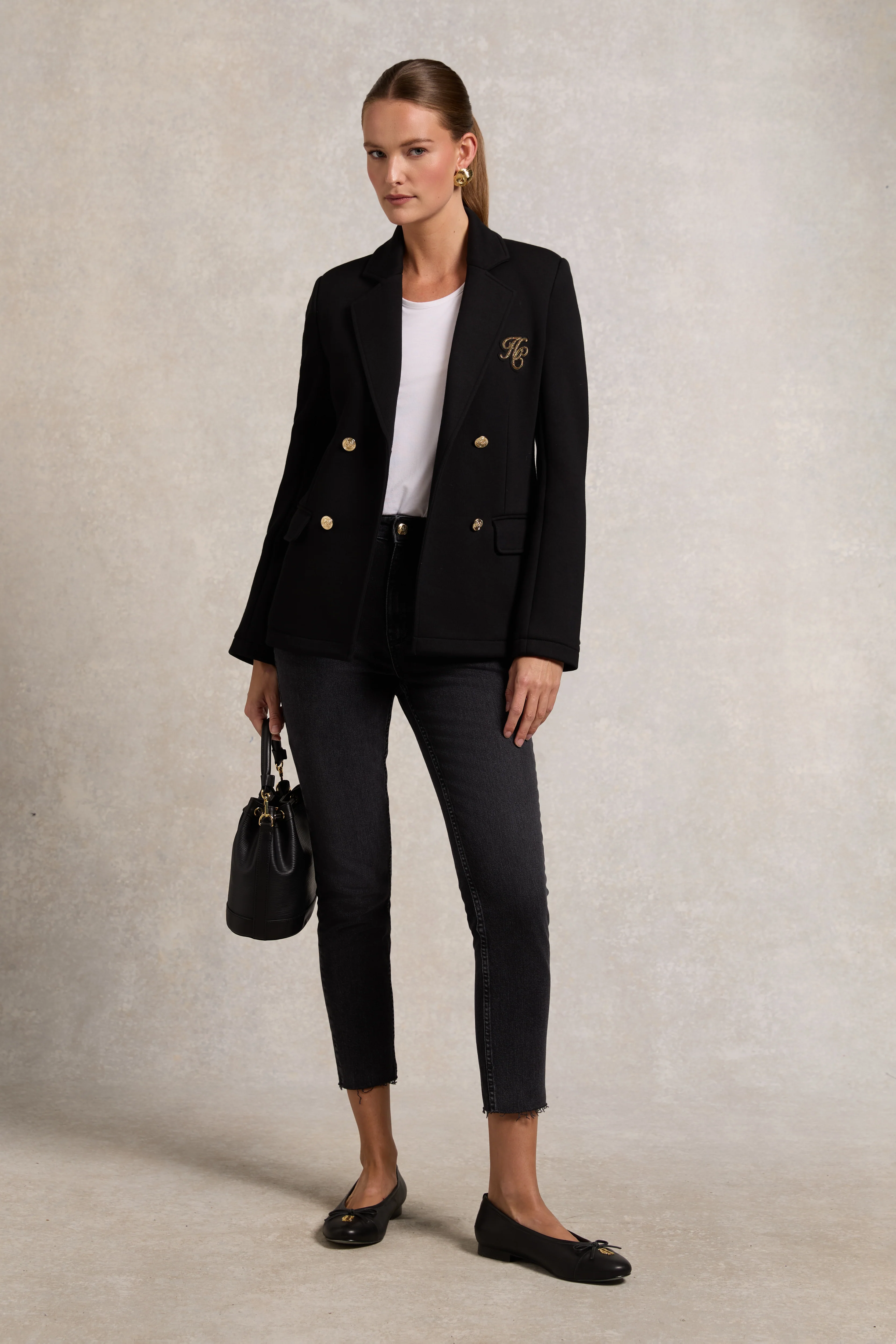 High Rise Slim Jean (Washed Black) - Image 6