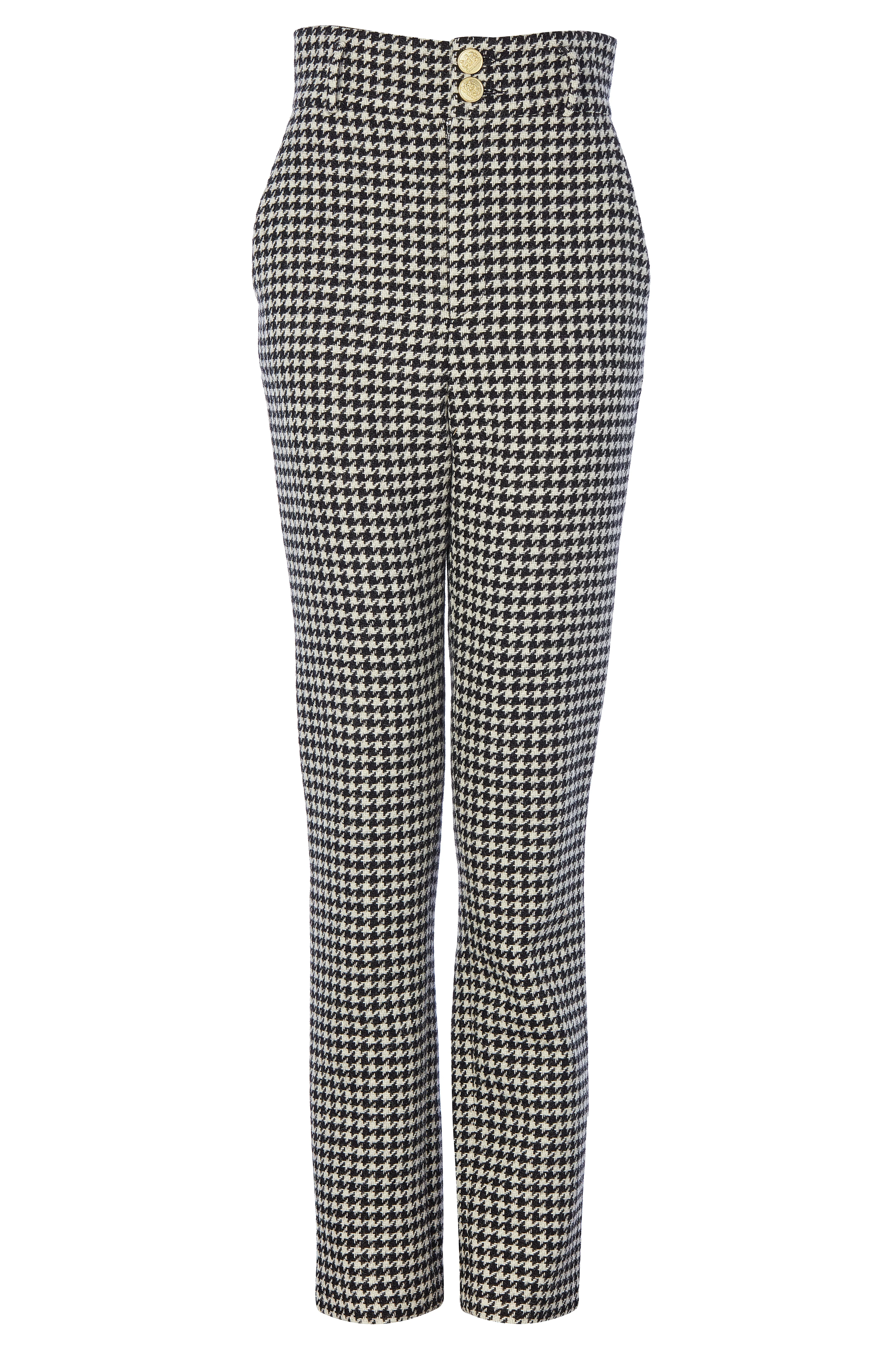 High Waisted Peg Trouser (Houndstooth) - Image 4