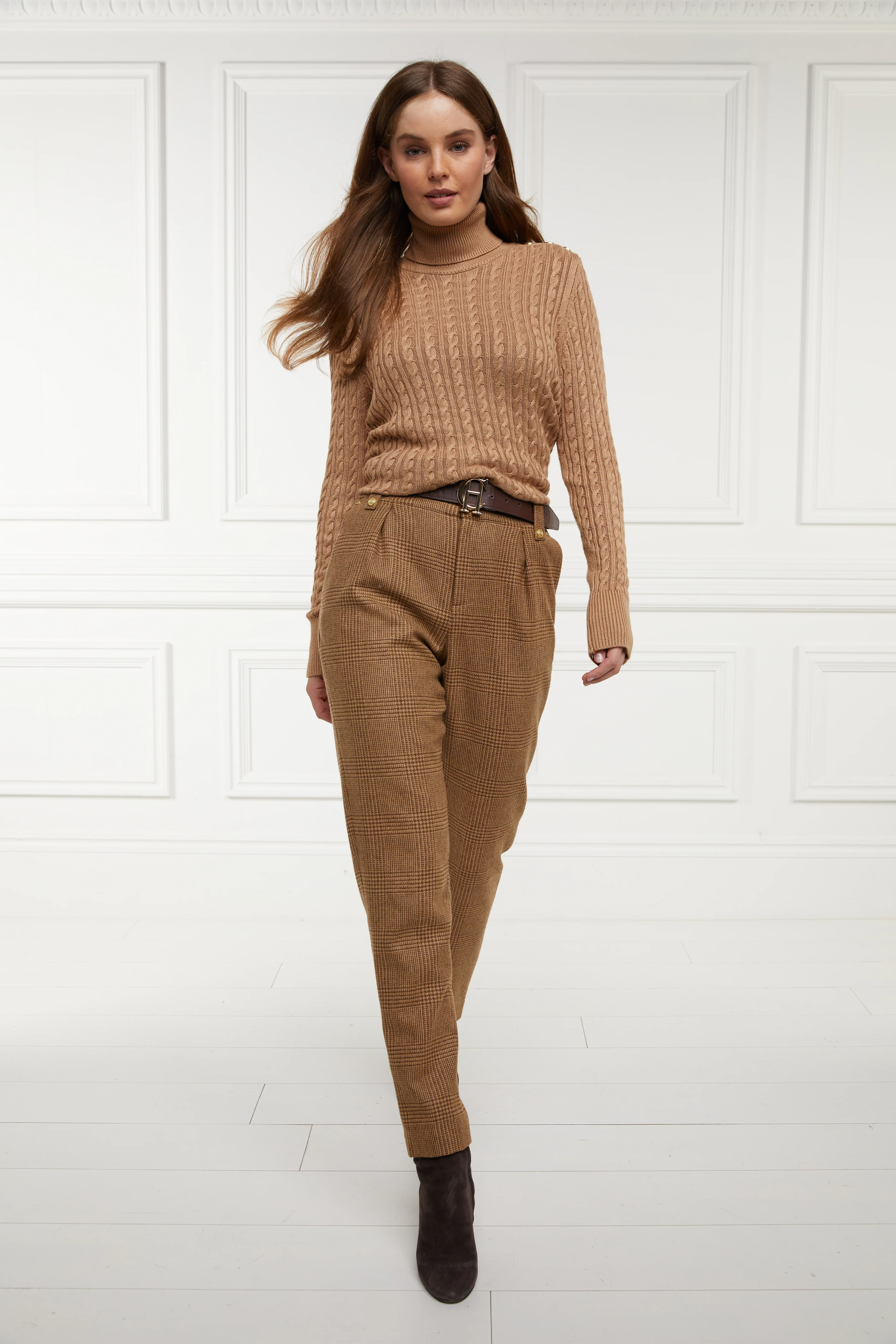 High Waisted Peg Trouser (Tawny) - Image 9