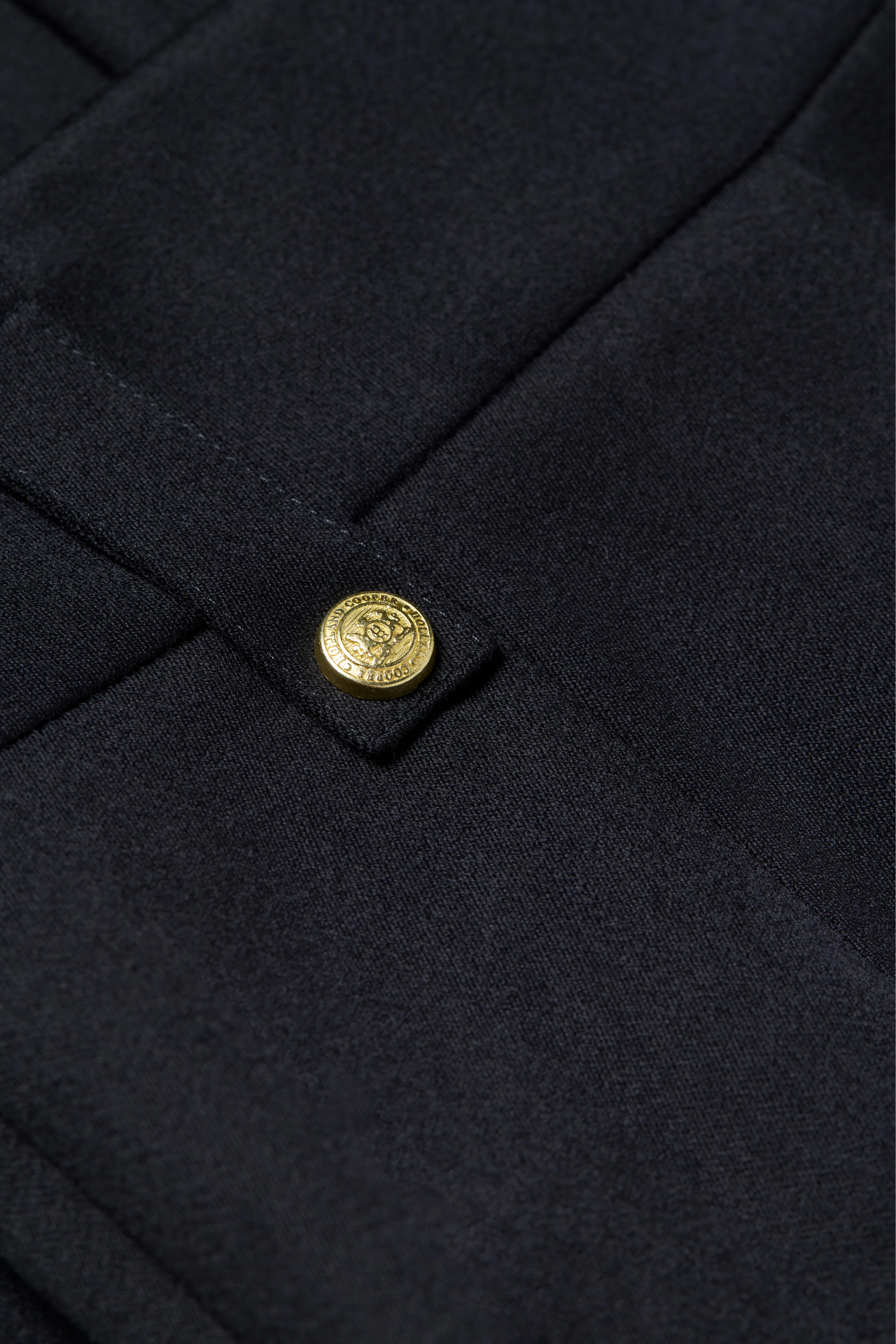 High Waisted Straight Trouser (Navy Barathea) - Image 8