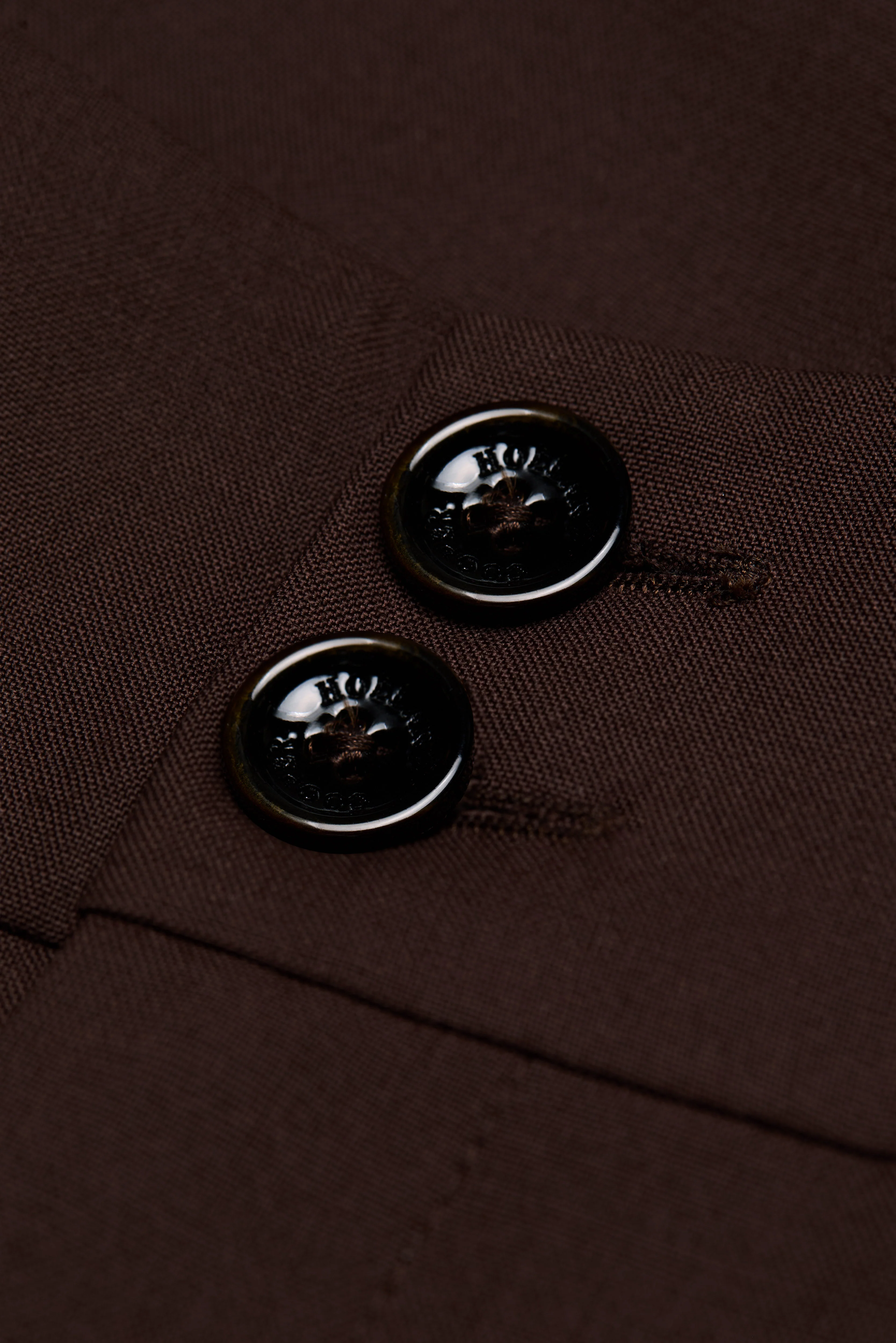 High Waisted Wide Leg Trouser (Walnut Twill) - Image 8