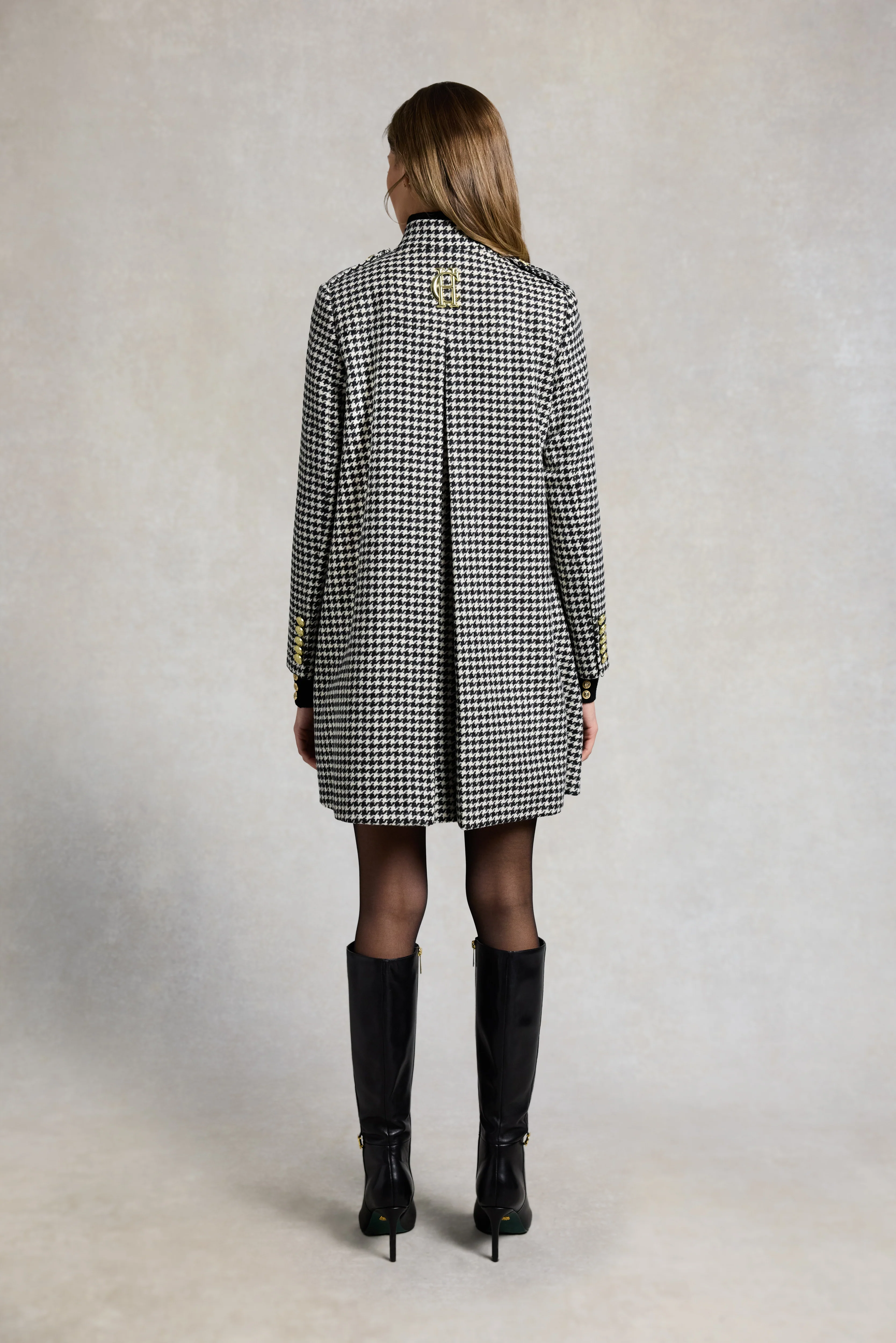 Highbury Cape Coat (Houndstooth) - Image 4
