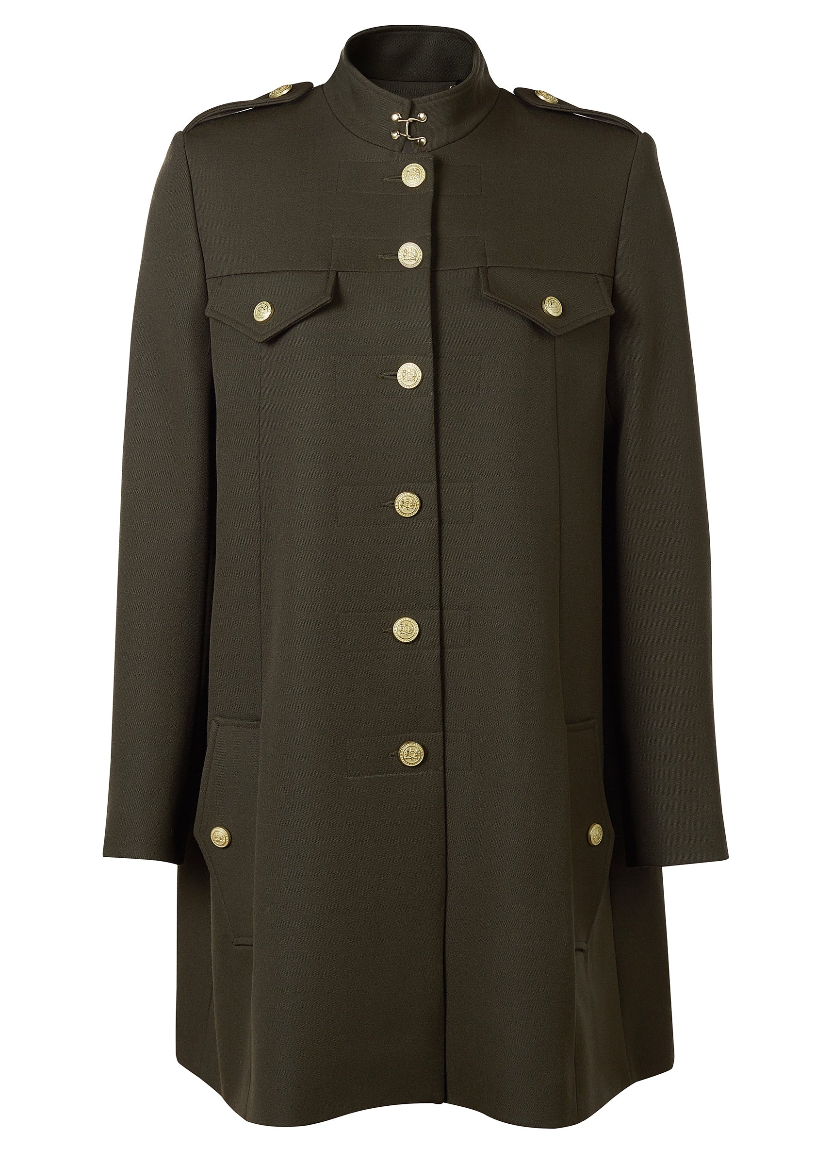 Highbury Cape Coat (Khaki Barathea) - Image 4