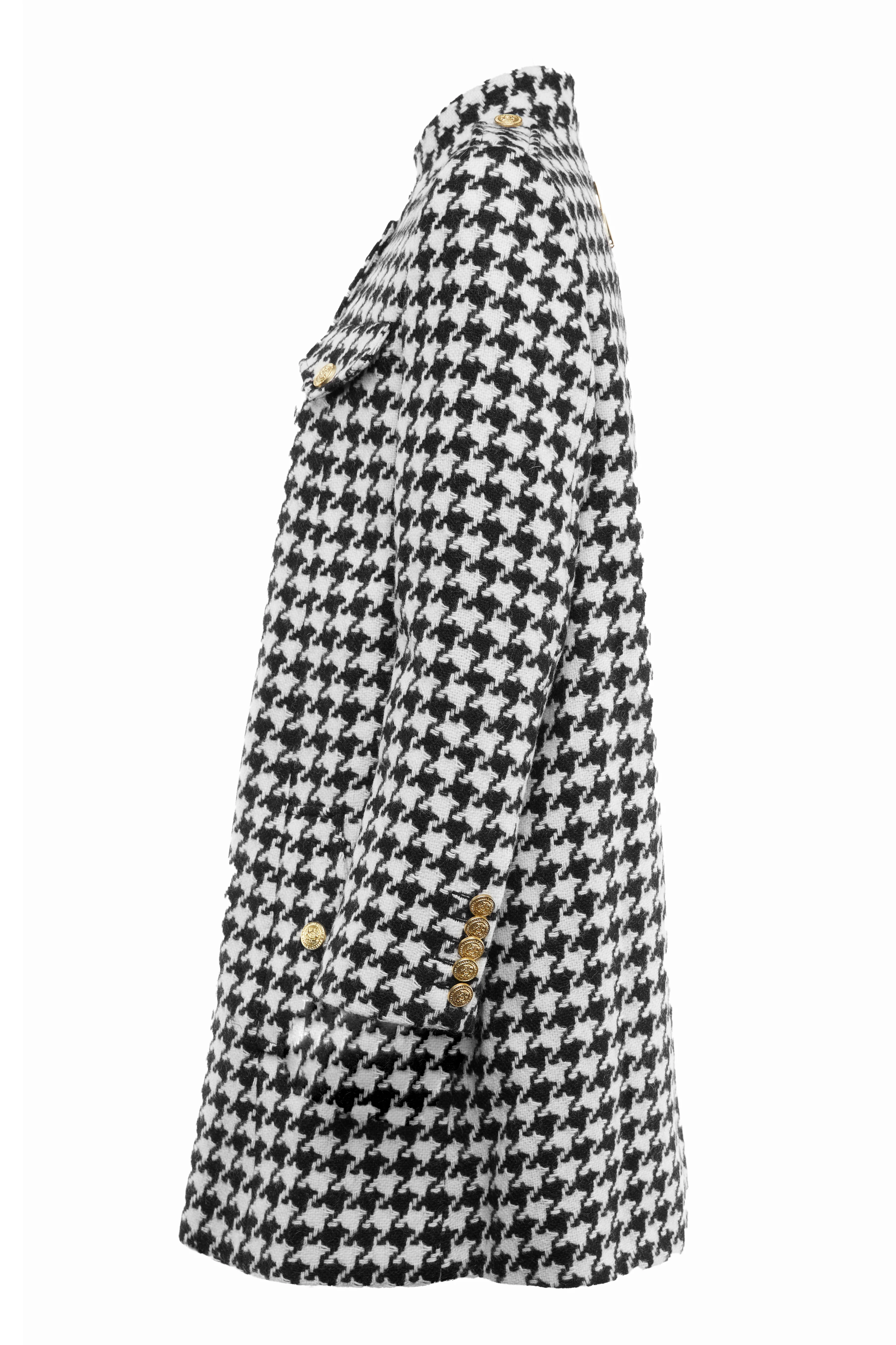 Highbury Cape Coat (Large Scale Houndstooth) - Image 9