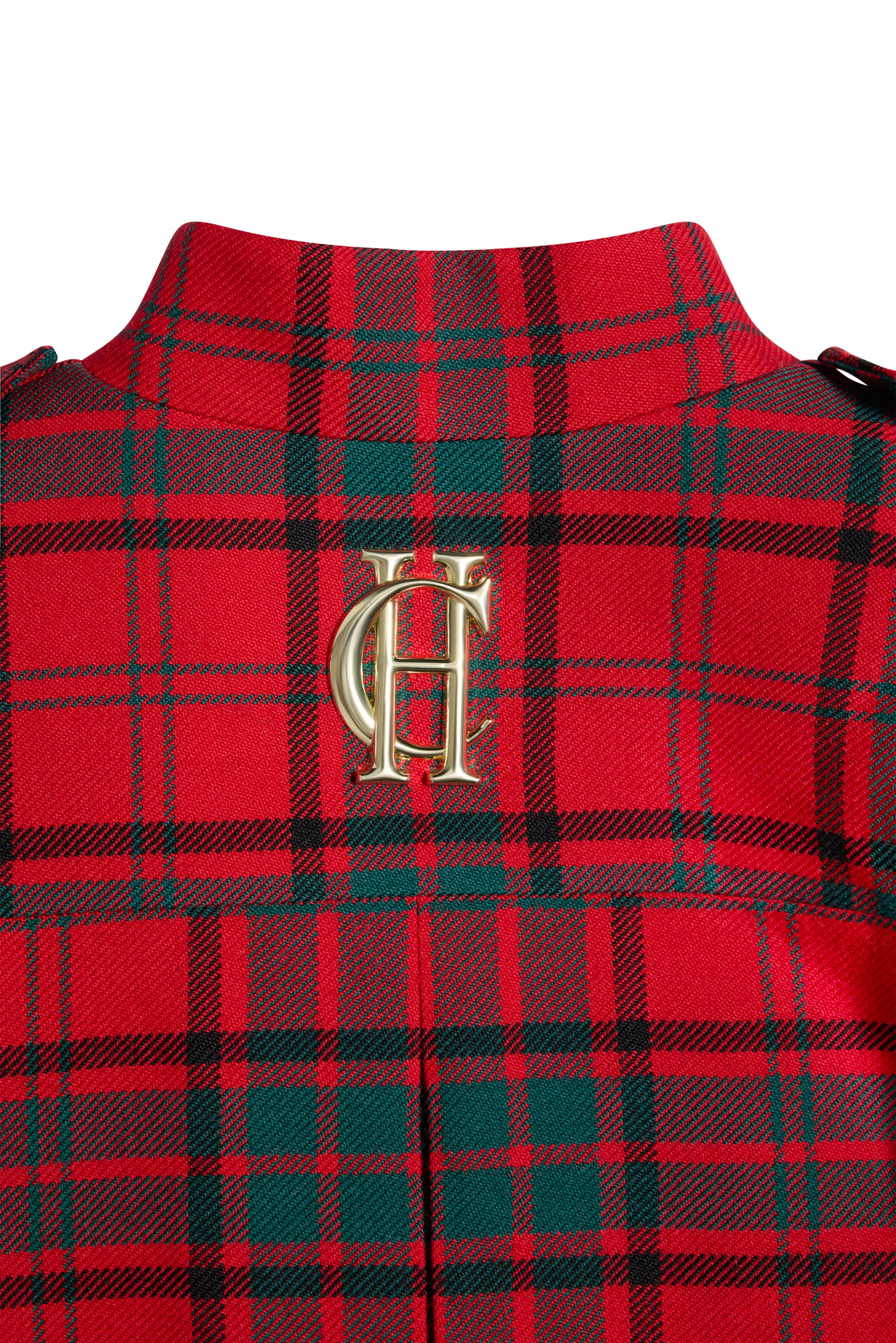 Highbury Cape Coat (Red Tartan) - Image 9