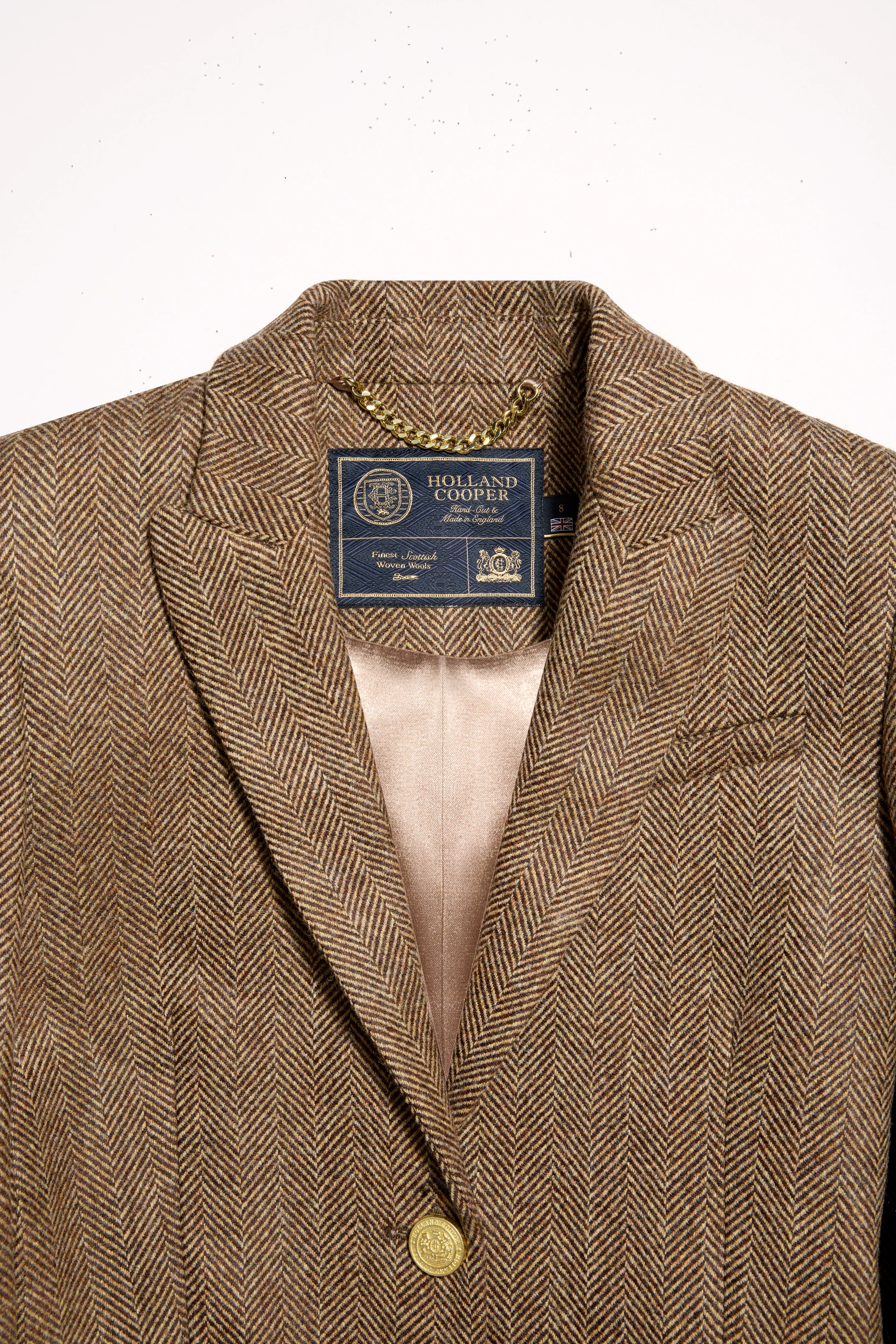 Highgrove Coat (Large Scale Brown Herringbone) - Image 6
