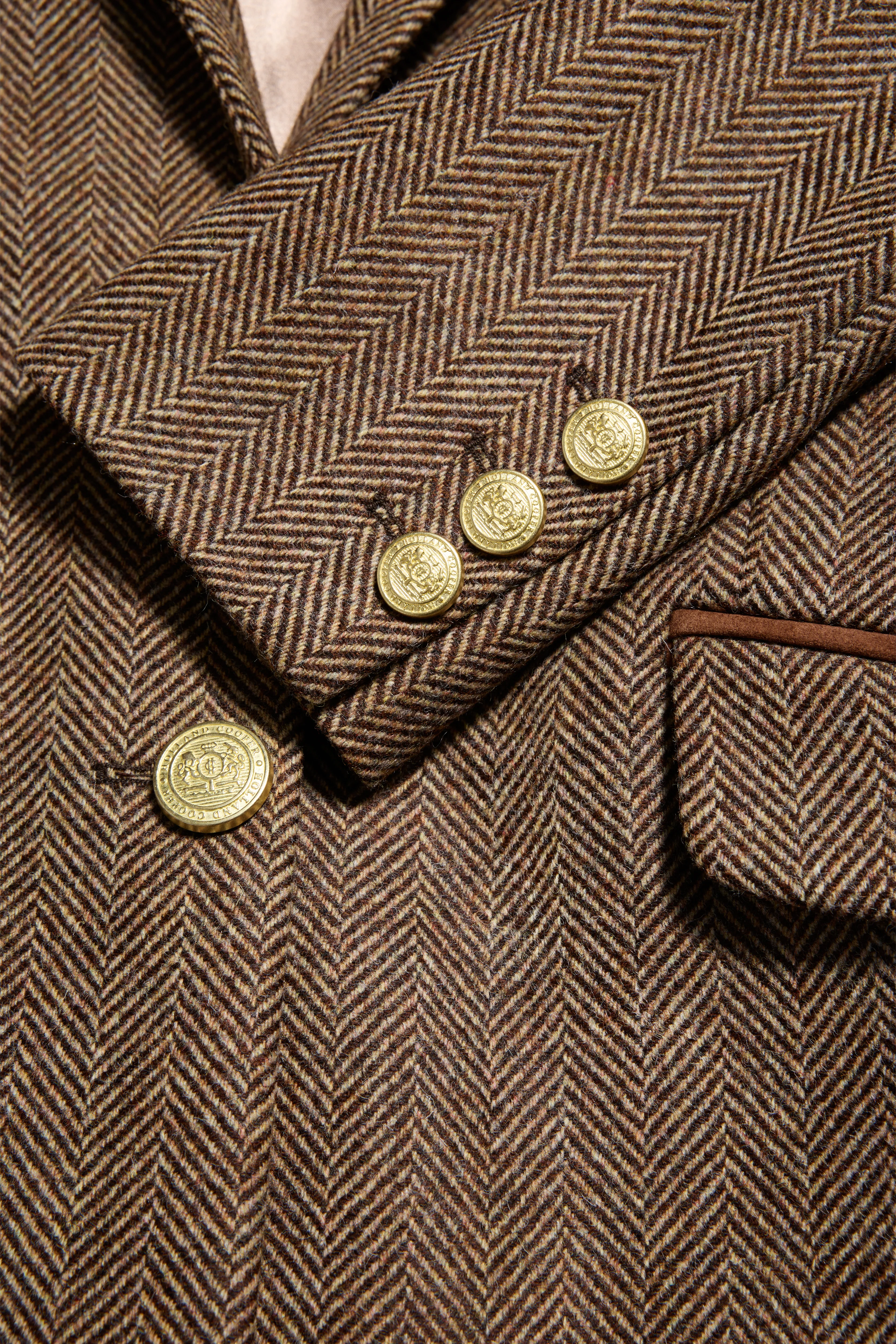 Highgrove Coat (Large Scale Brown Herringbone) - Image 8