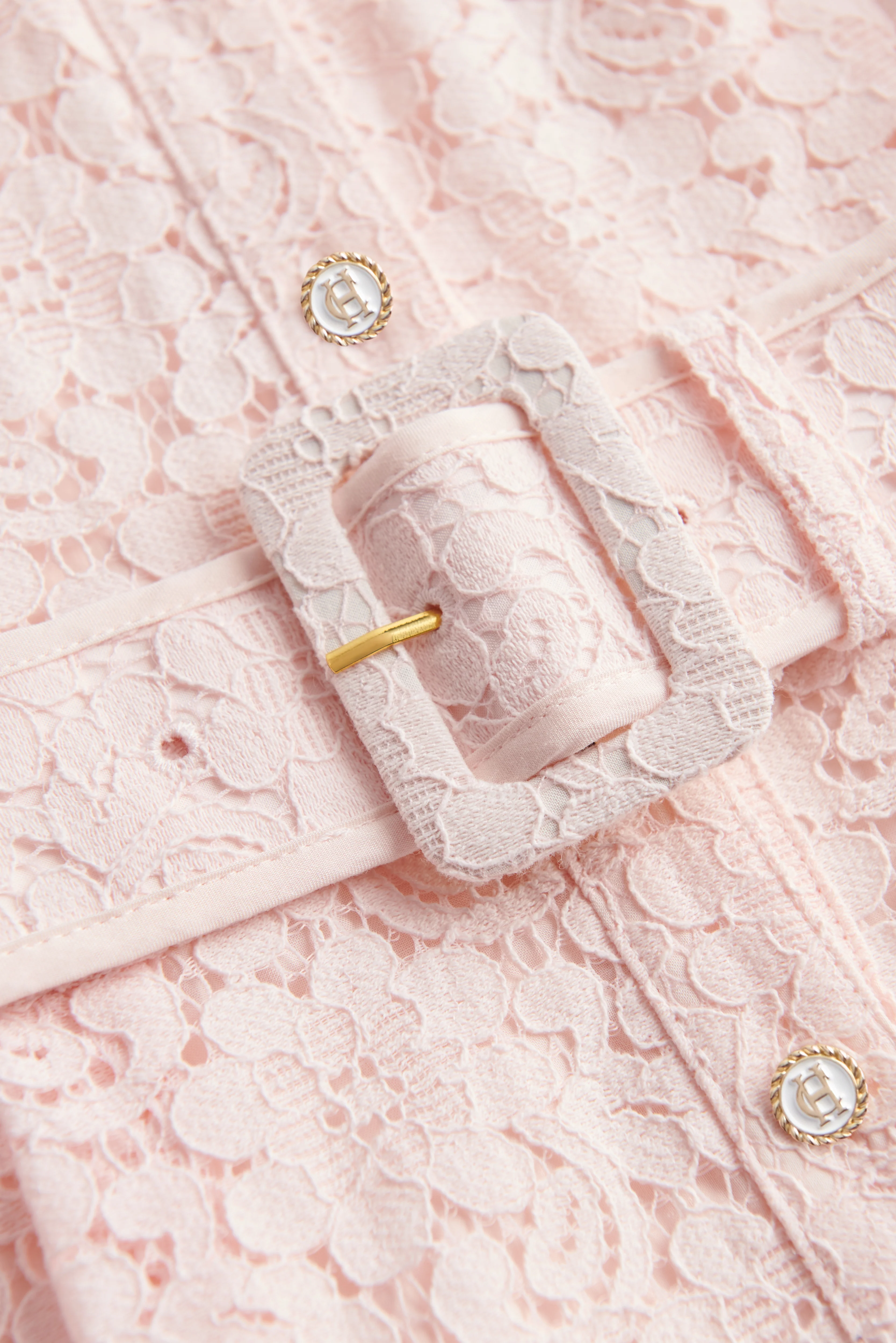 Iona Lace Dress (Blush) - Image 11