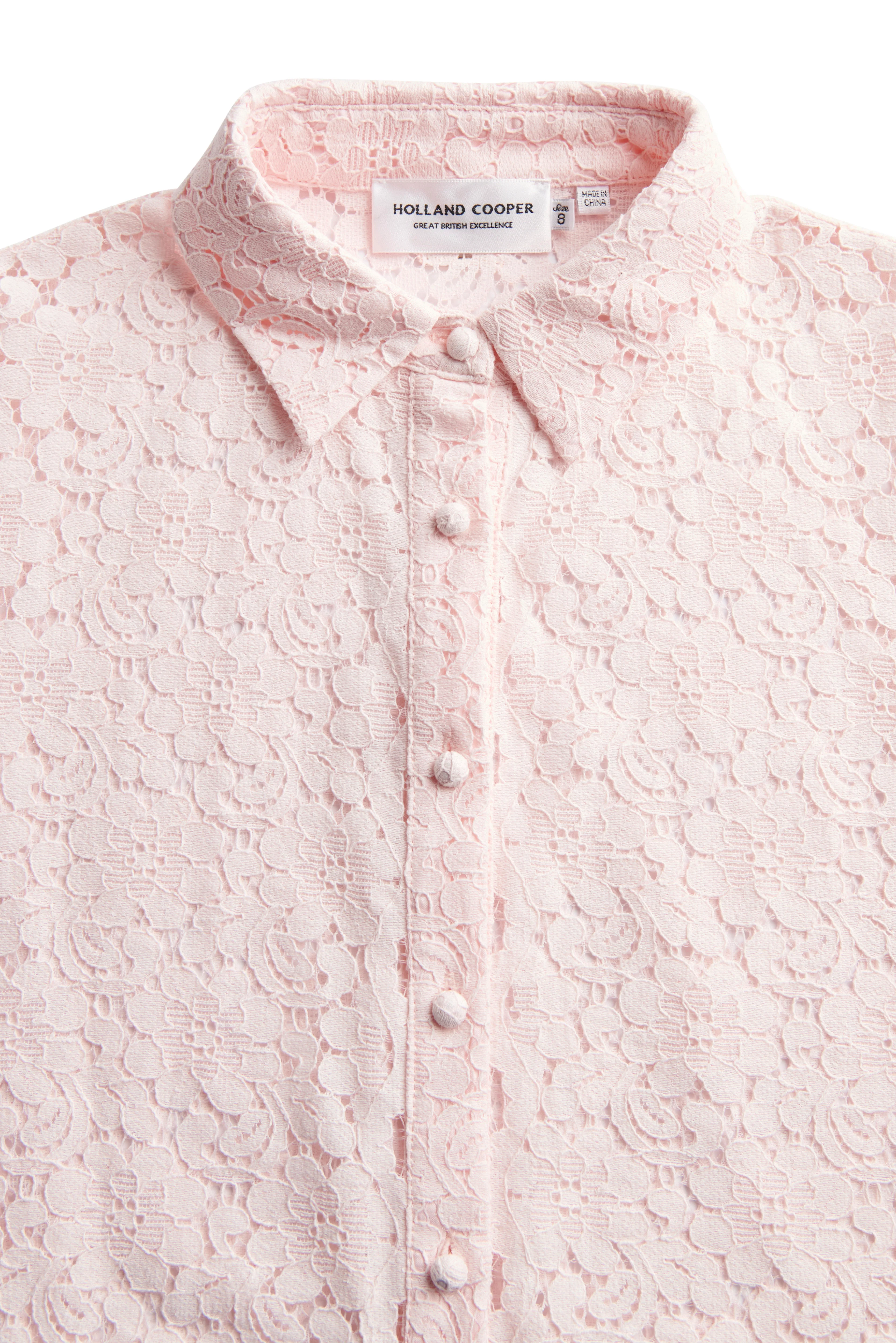 Iona Lace Shirt (Blush) - Image 9