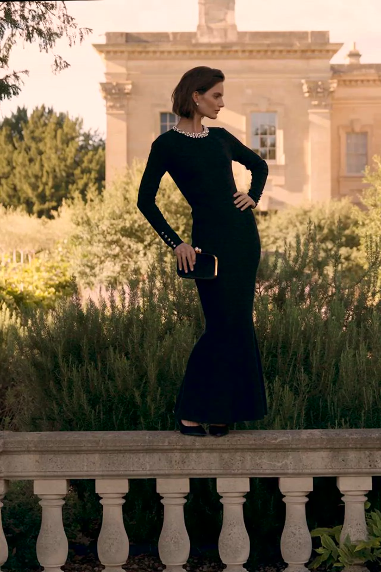 Isabelle Maxi Dress (Black) - Image 5