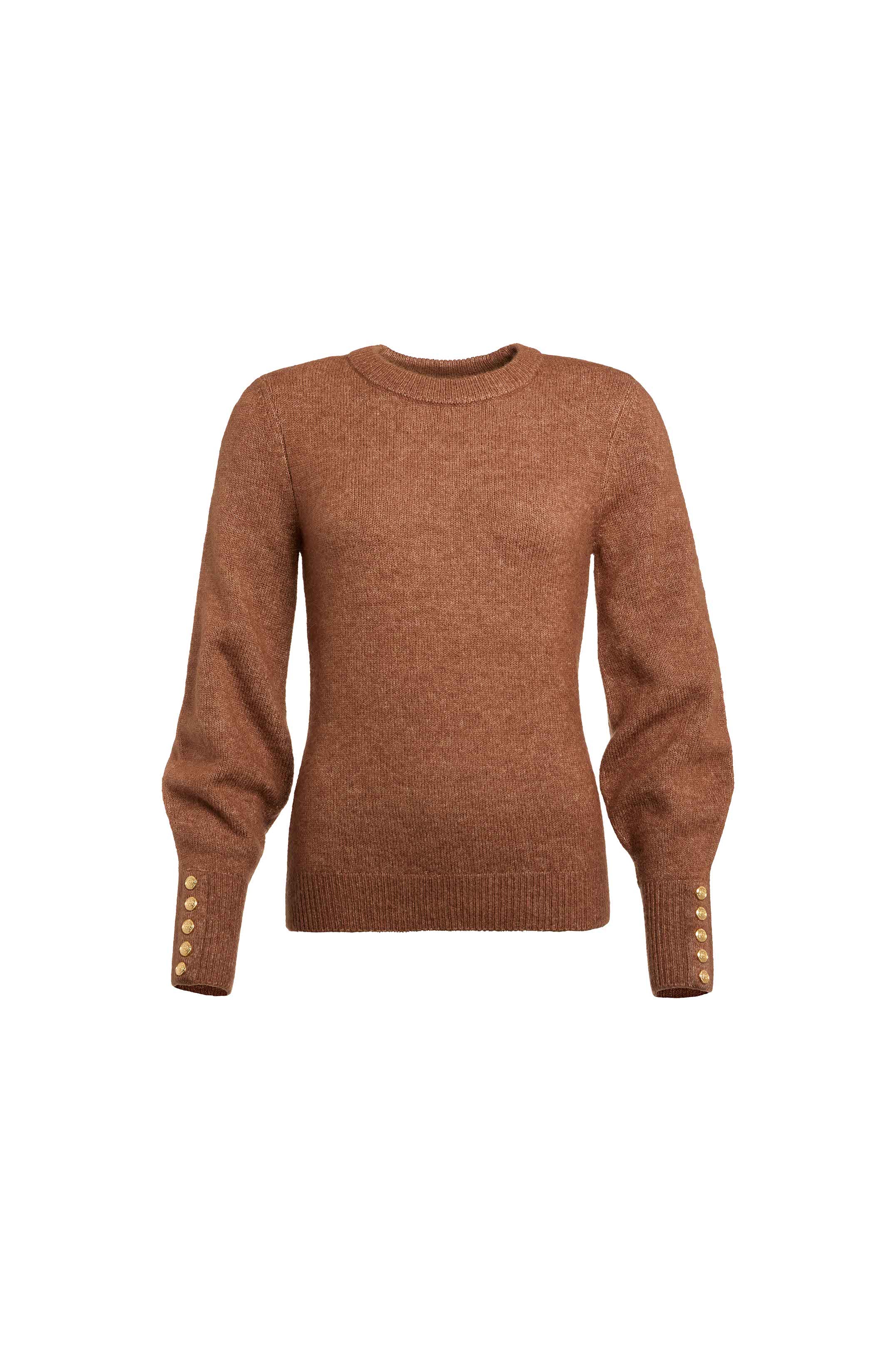 Isla Crew Neck Knit (Latte) - Image 4